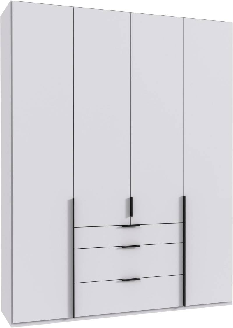 Wimex Drehtürenschrank »Mugano, 135 oder 180cm breit, 208 oder 236cm hoch, Made in Germany«, (mit langen Griffstangen aus Metall), wahlweise mit oder ohne Spiegel, mit Schubladen von Wimex