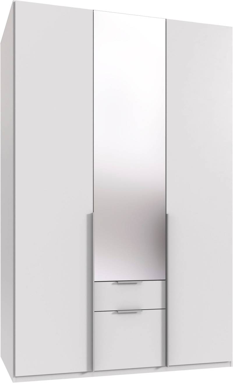 Wimex Drehtürenschrank »Mugano, 135 oder 180cm breit, 208 oder 236cm hoch, Made in Germany«, (mit langen Griffstangen aus Metall), wahlweise mit oder ohne Spiegel, mit Schubladen von Wimex