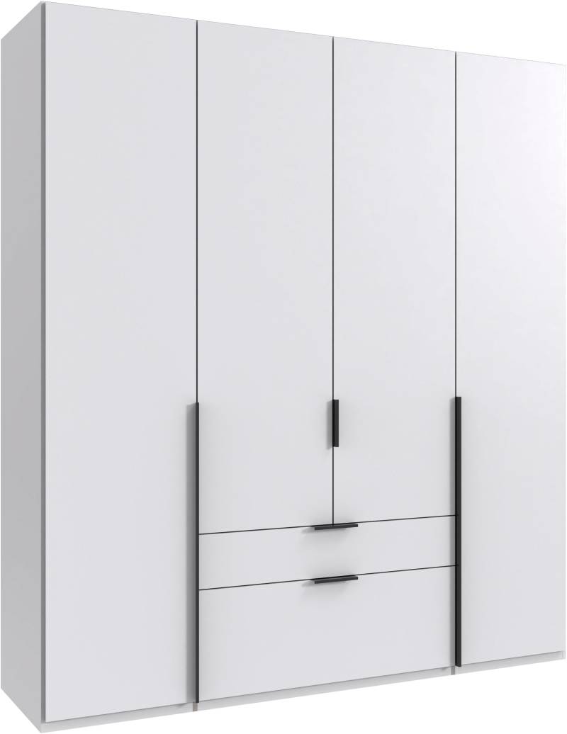 Wimex Drehtürenschrank »Mugano, 135 oder 180cm breit, 208 oder 236cm hoch, Made in Germany«, (mit langen Griffstangen aus Metall), wahlweise mit oder ohne Spiegel, mit Schubladen von Wimex