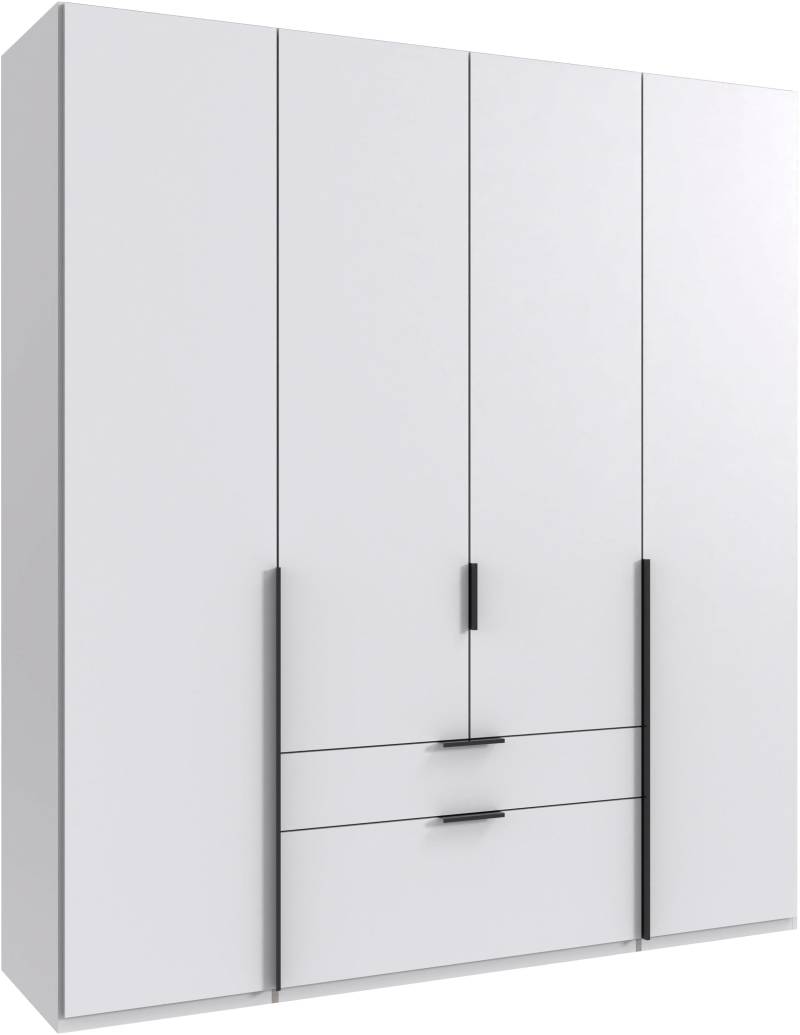 Wimex Drehtürenschrank »Mugano, 135 oder 180cm breit, 208 oder 236cm hoch, Made in Germany«, (mit langen Griffstangen aus Metall), wahlweise mit oder ohne Spiegel, mit Schubladen von Wimex