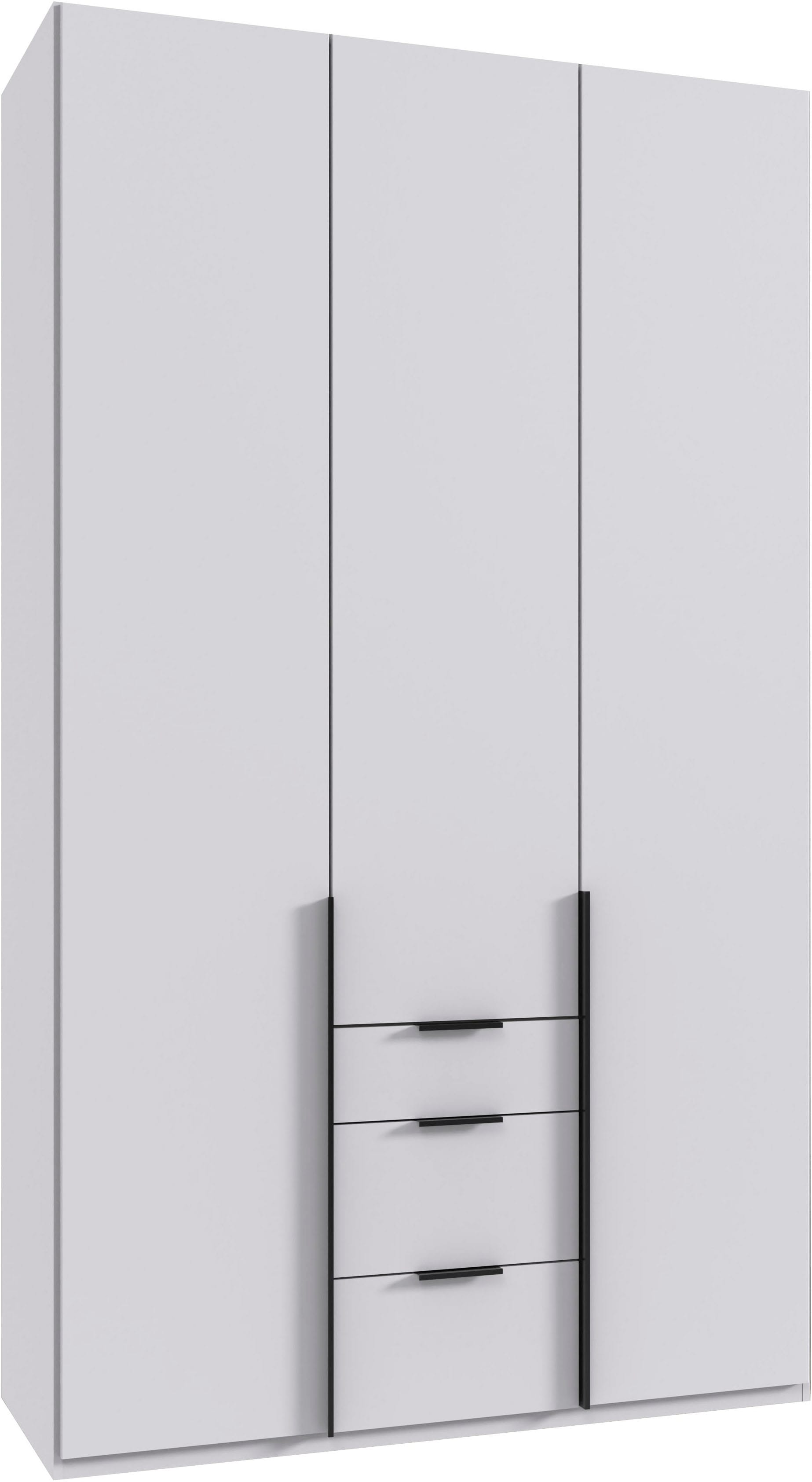 Wimex Drehtürenschrank »Mugano, 135 oder 180cm breit, 208 oder 236cm hoch, Made in Germany«, (mit langen Griffstangen aus Metall), wahlweise mit oder ohne Spiegel, mit Schubladen von Wimex
