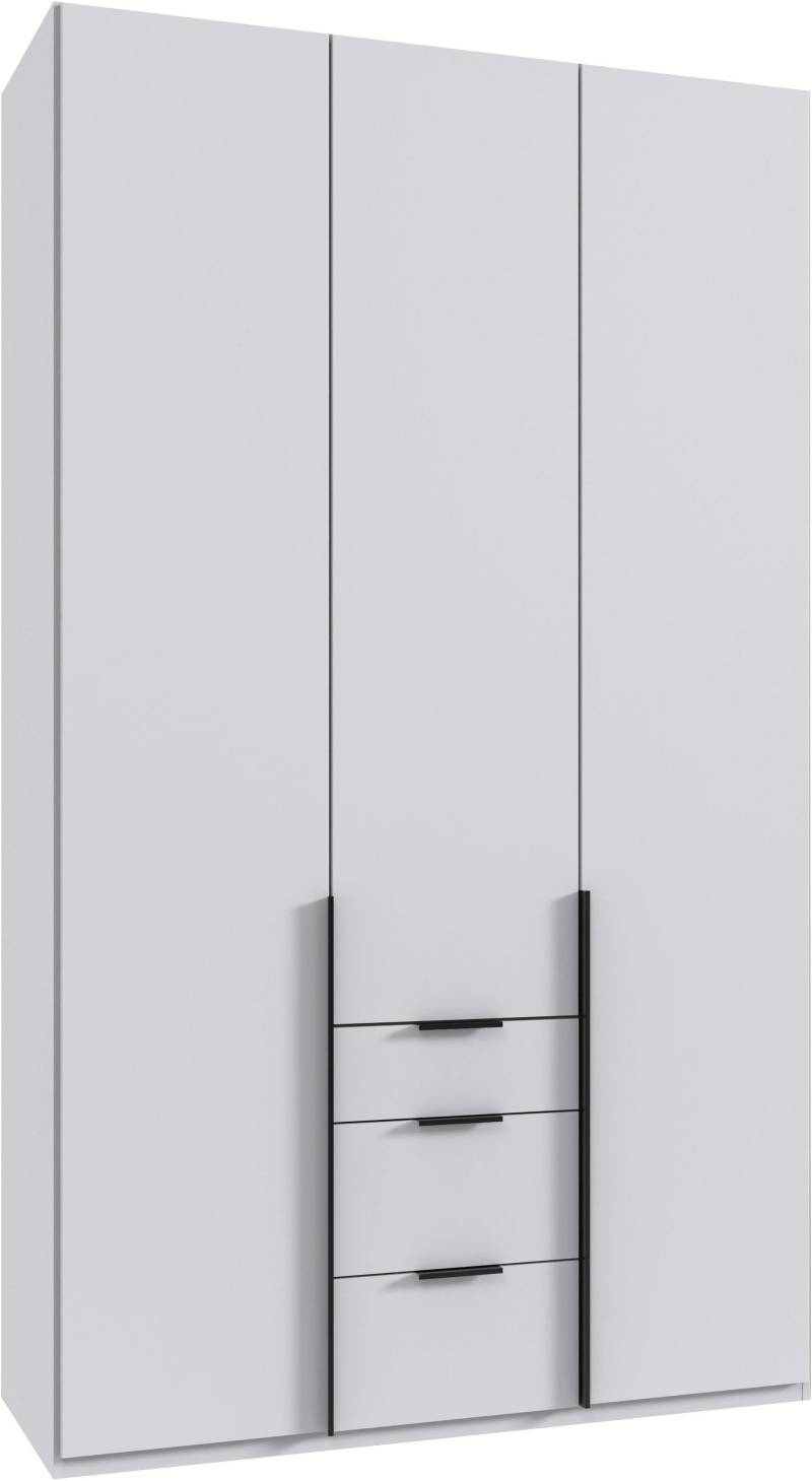 Wimex Drehtürenschrank »Mugano, 135 oder 180cm breit, 208 oder 236cm hoch, Made in Germany«, (mit langen Griffstangen aus Metall), wahlweise mit oder ohne Spiegel, mit Schubladen von Wimex