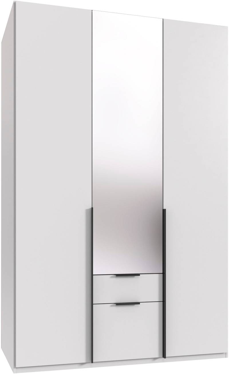 Wimex Drehtürenschrank »Mugano, 135 oder 180cm breit, 208 oder 236cm hoch, Made in Germany«, (mit langen Griffstangen aus Metall), wahlweise mit oder ohne Spiegel, mit Schubladen von Wimex