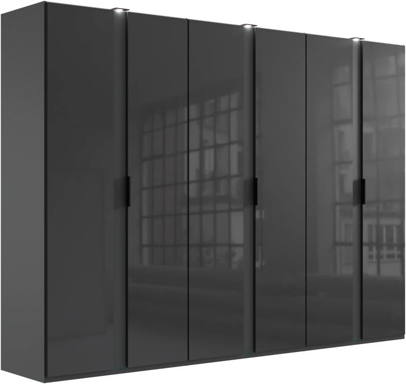 Wimex Drehtürenschrank »Rimini by fresh to go, 200, 250 oder 300cm Breite, 216cm hoch«, LED Bleuchtung inklusive, mit Glasfronten, Metallgriffen von Wimex
