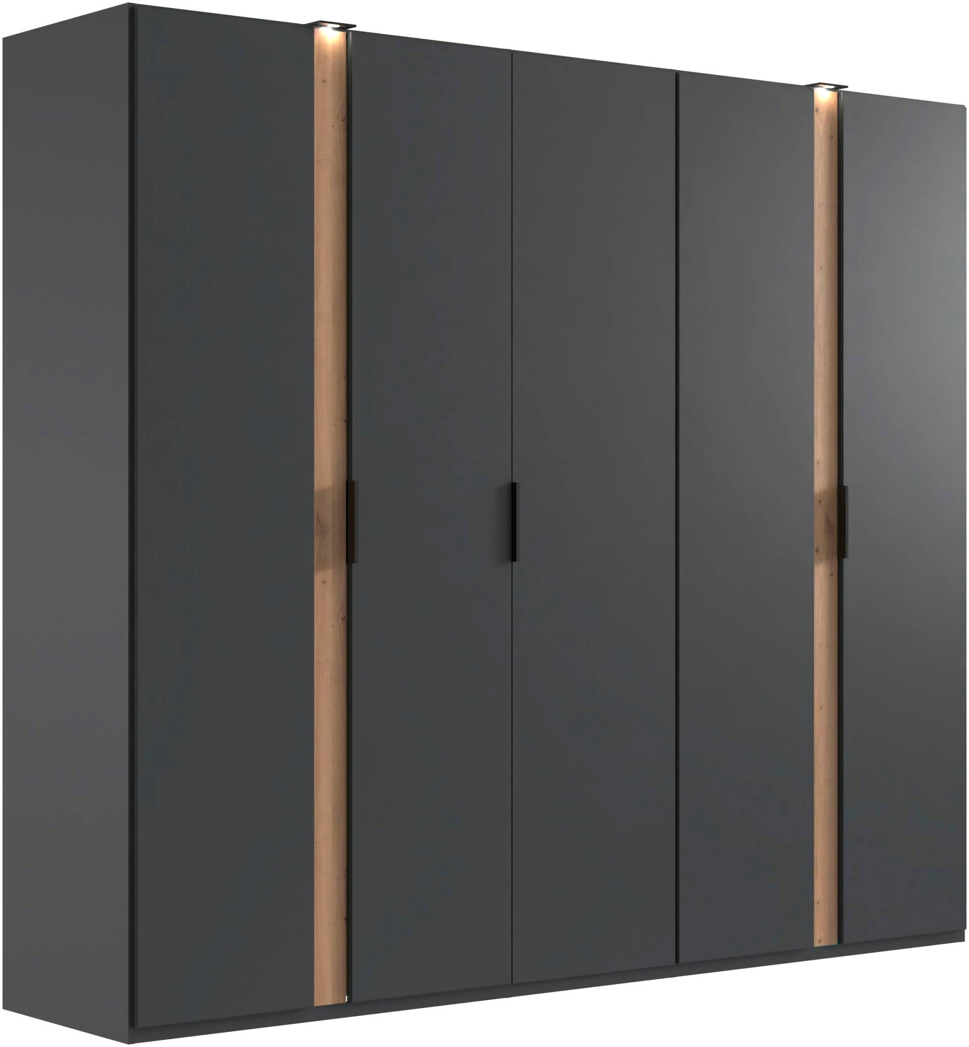 Wimex Drehtürenschrank »Rimini by fresh to go, weiss oder graphit mit schwarzen Metallgriffen«, inklusive LED Beleuchtung, 3 Breiten: 200, 250 oder 300cm, 216cm hoch Wimex Drehtürenschrank »Rimini by fresh to go, weiss oder graphit mit schwarzen Metallgriffen«, inklusive LED Beleuchtung, 3 Breiten: 200, 250 oder 300cm, 216cm hoch von Wimex
