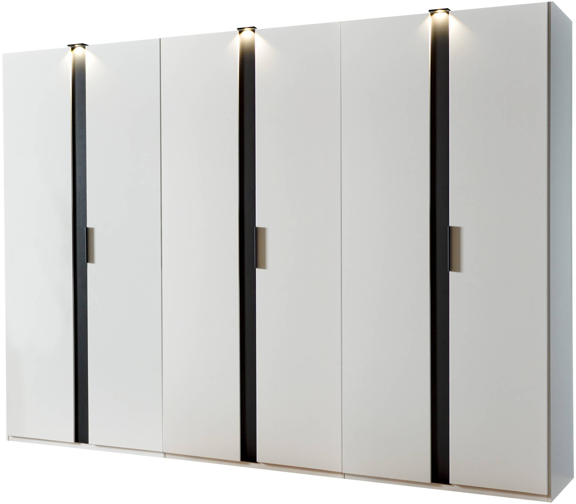 Wimex Drehtürenschrank »Rimini by fresh to go, weiss oder graphit mit schwarzen Metallgriffen«, inklusive LED Beleuchtung, 3 Breiten: 200, 250 oder 300cm, 216cm hoch Wimex Drehtürenschrank »Rimini by fresh to go, weiss oder graphit mit schwarzen Metallgriffen«, inklusive LED Beleuchtung, 3 Breiten: 200, 250 oder 300cm, 216cm hoch von Wimex