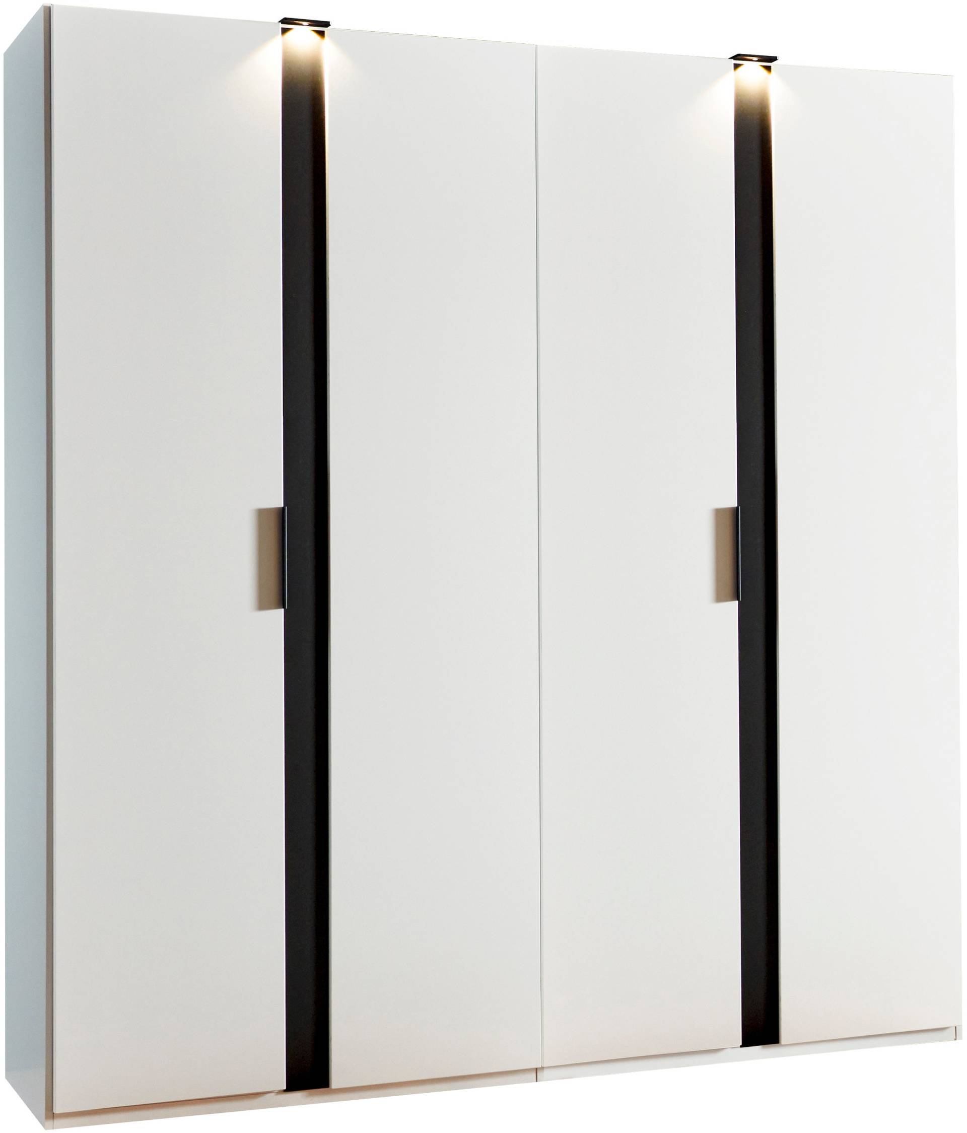 Wimex Drehtürenschrank »Rimini by fresh to go, weiss oder graphit mit schwarzen Metallgriffen«, inklusive LED Beleuchtung, 3 Breiten: 200, 250 oder 300cm, 216cm hoch Wimex Drehtürenschrank »Rimini by fresh to go, weiss oder graphit mit schwarzen Metallgriffen«, inklusive LED Beleuchtung, 3 Breiten: 200, 250 oder 300cm, 216cm hoch von Wimex