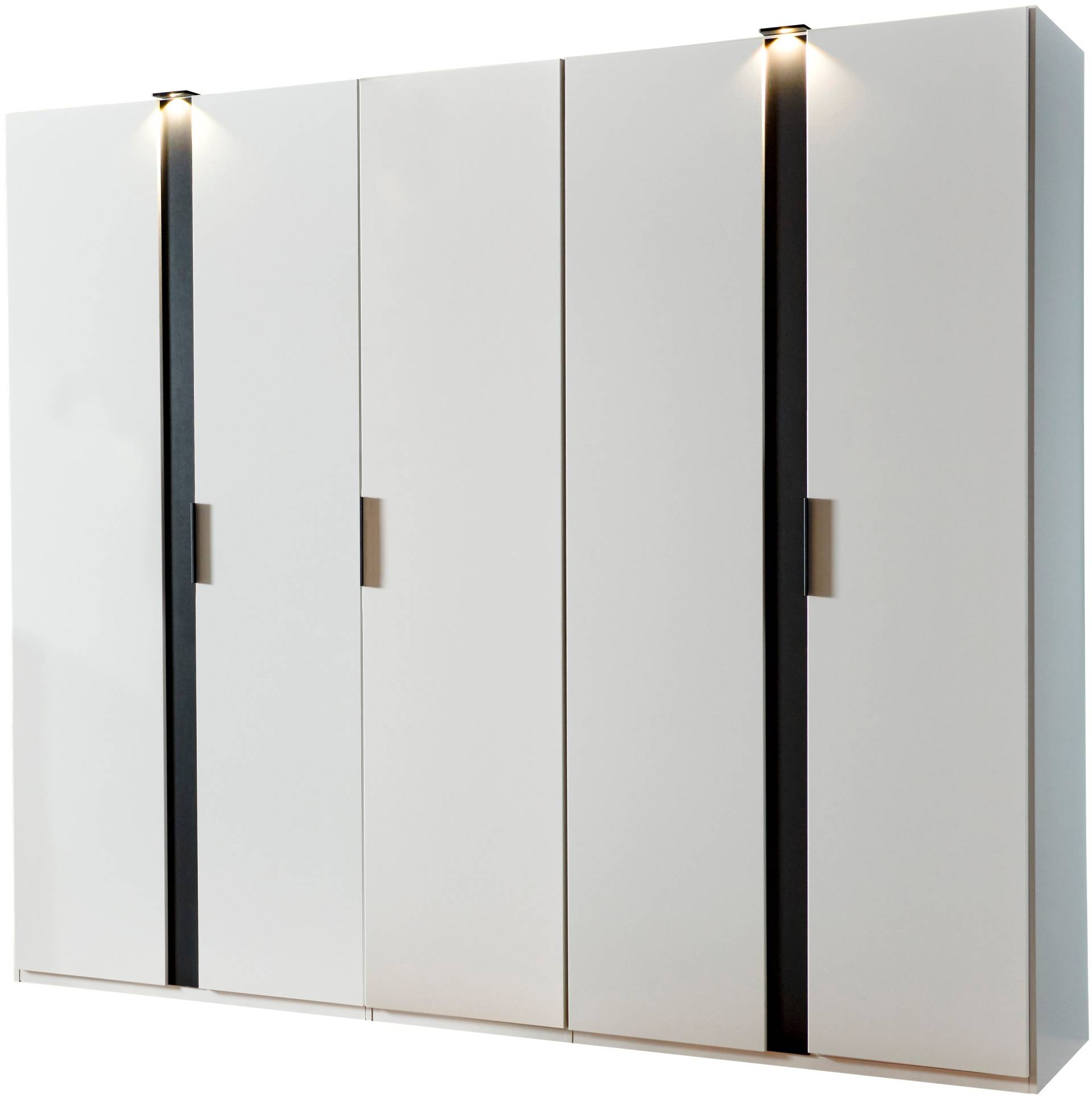 Wimex Drehtürenschrank »Rimini by fresh to go, weiss oder graphit mit schwarzen Metallgriffen«, inklusive LED Beleuchtung, 3 Breiten: 200, 250 oder 300cm, 216cm hoch Wimex Drehtürenschrank »Rimini by fresh to go, weiss oder graphit mit schwarzen Metallgriffen«, inklusive LED Beleuchtung, 3 Breiten: 200, 250 oder 300cm, 216cm hoch von Wimex