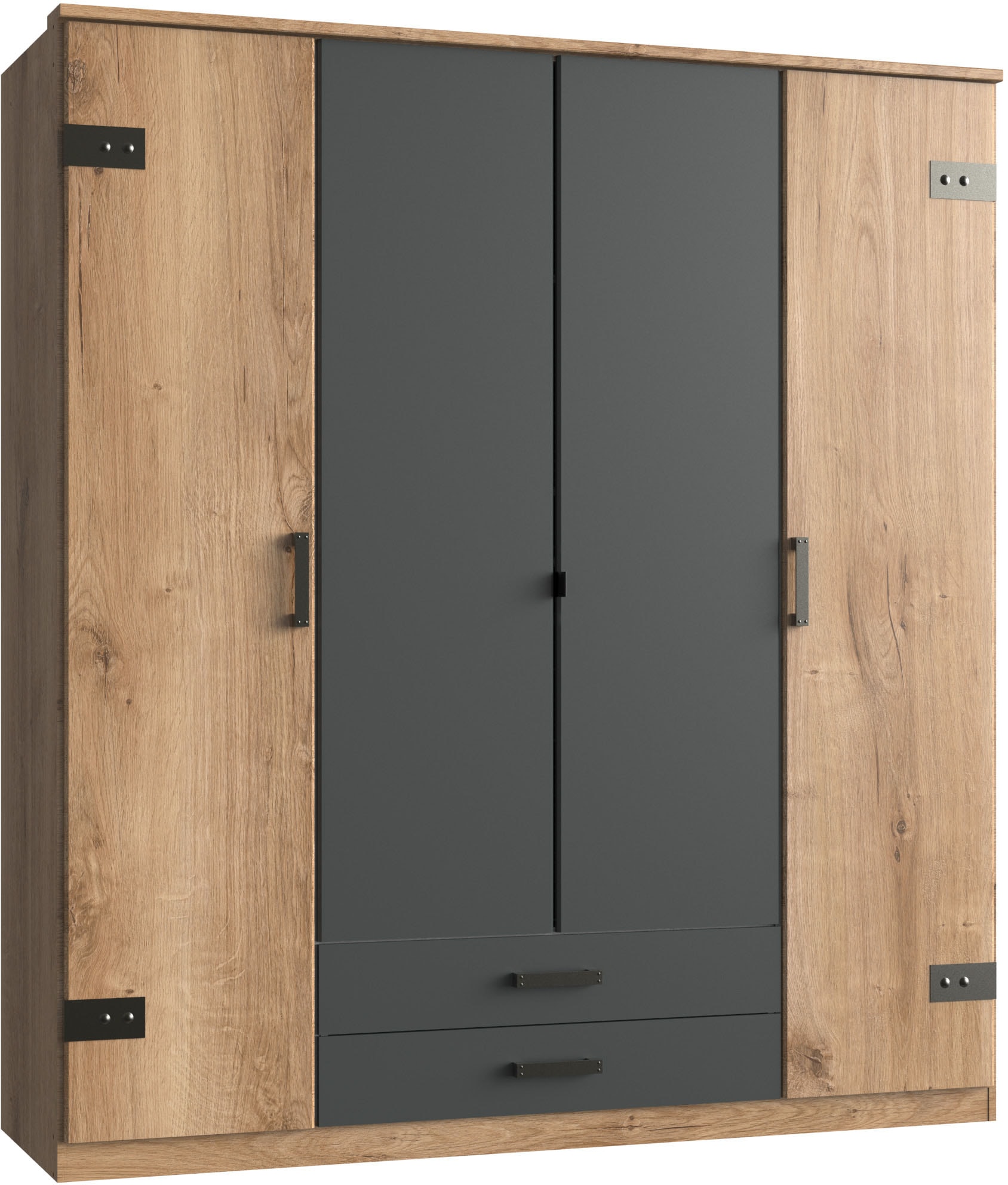 Wimex Kleiderschrank »Cork, mit oder ohne Spiegel, rustikaler Look im Industrial Design«, wahlweise in 135cm oder 180cm breit, 58cm tief, 199cm hoch Wimex Kleiderschrank »Cork, mit oder ohne Spiegel, rustikaler Look im Industrial Design«, wahlweise in 135cm oder 180cm breit, 58cm tief, 199cm hoch von Wimex