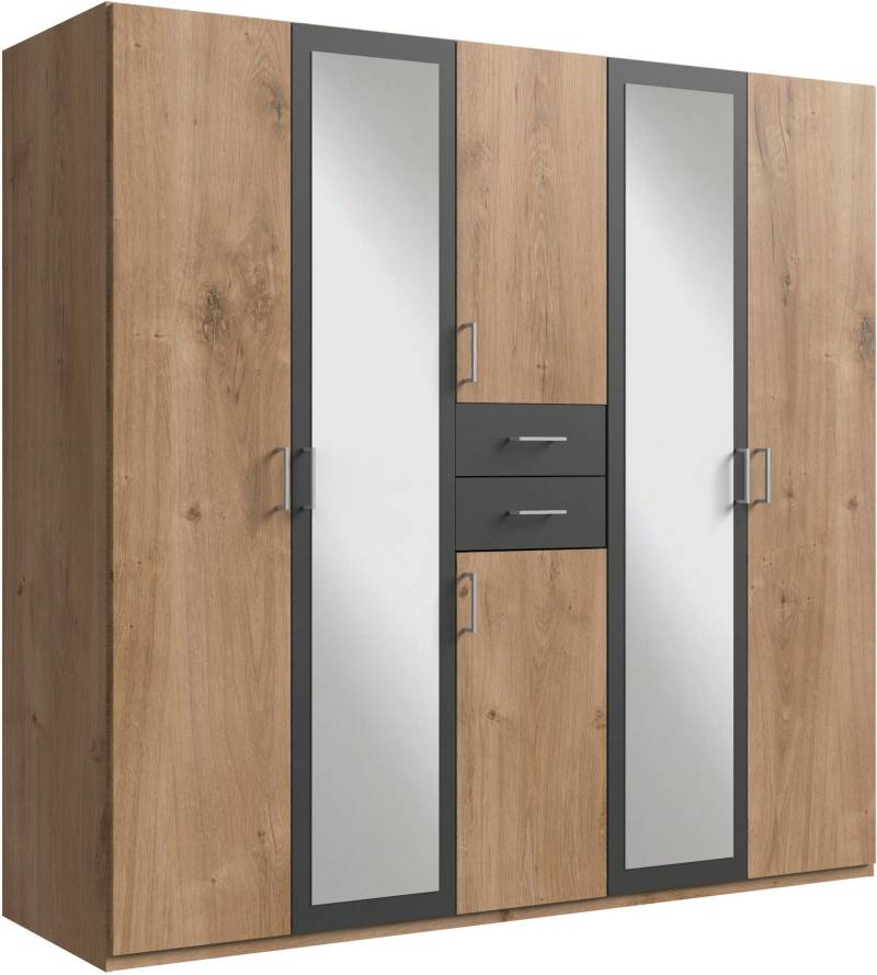 Wimex Kleiderschrank »Diver Drehtürenschrank mit Spiegel, Schubladen, 225 oder 270cm breit«, Bestseller Schlafzimmerschrank wahlweise 3 Innenausstattungen von Wimex