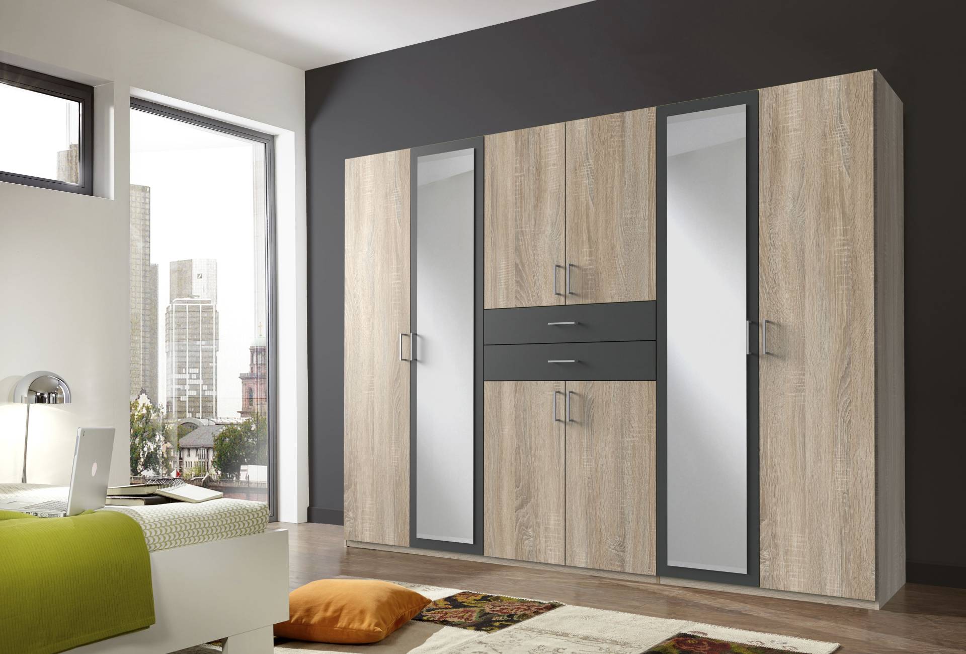 Wimex Kleiderschrank »Diver Drehtürenschrank mit Spiegel, Schubladen, 225 oder 270cm breit«, Bestseller Schlafzimmerschrank wahlweise 3 Innenausstattungen Wimex Kleiderschrank »Diver Drehtürenschrank mit Spiegel, Schubladen, 225 oder 270cm breit«, Bestseller Schlafzimmerschrank wahlweise 3 Innenausstattungen von Wimex
