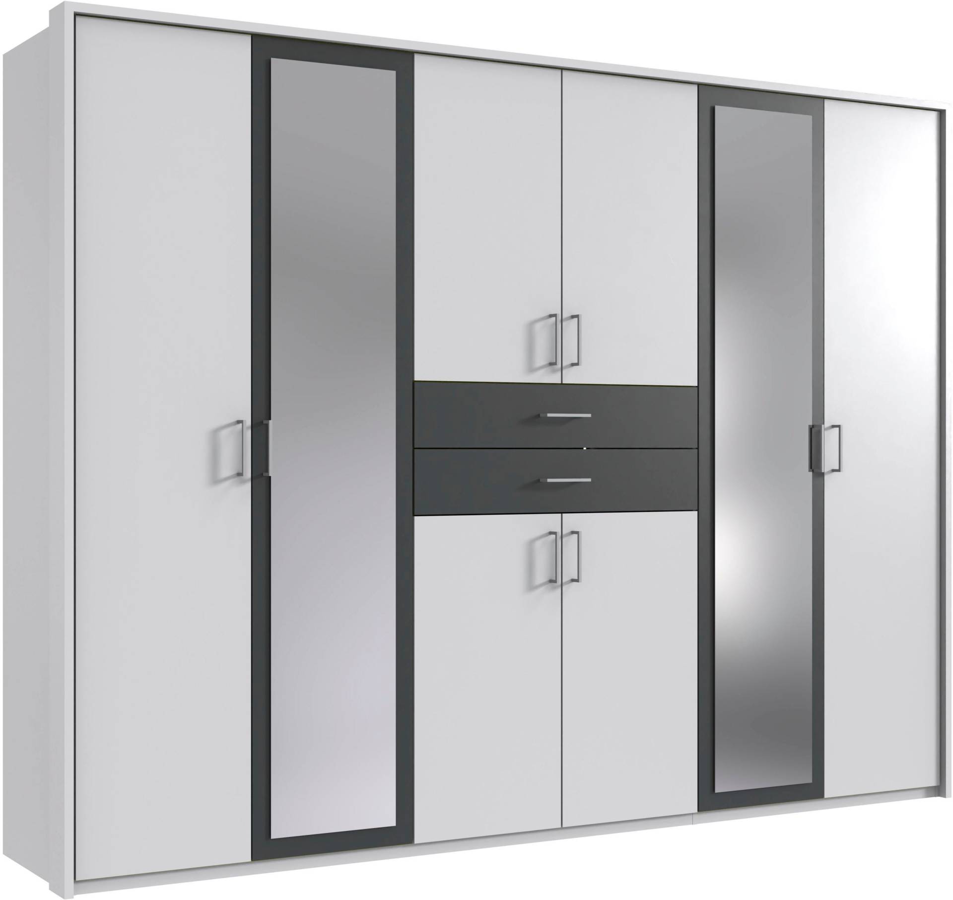 Wimex Kleiderschrank »Diver Drehtürenschrank mit Spiegel, Schubladen, 225 oder 270cm breit«, Bestseller Schlafzimmerschrank wahlweise 3 Innenausstattungen von Wimex