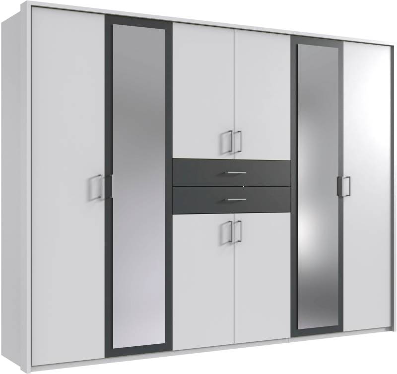 Wimex Kleiderschrank »Diver Drehtürenschrank mit Spiegel, Schubladen, 225 oder 270cm breit«, Bestseller Schlafzimmerschrank wahlweise 3 Innenausstattungen von Wimex