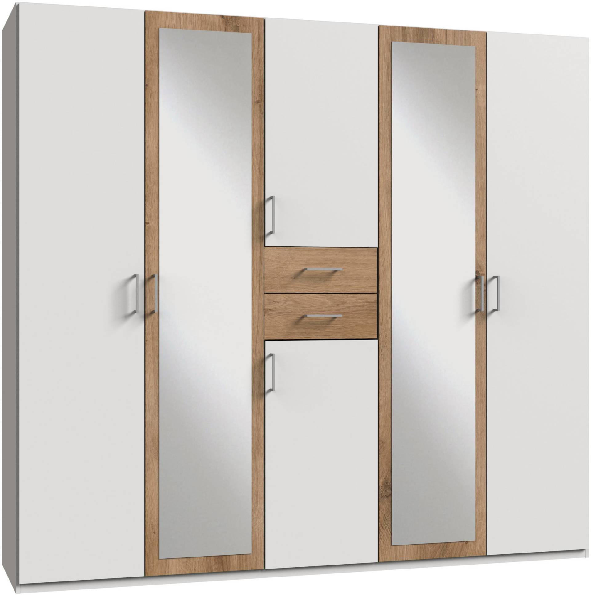 Wimex Kleiderschrank »Diver Drehtürenschrank mit Spiegel, Schubladen, 225 oder 270cm breit«, Bestseller Schlafzimmerschrank wahlweise 3 Innenausstattungen von Wimex