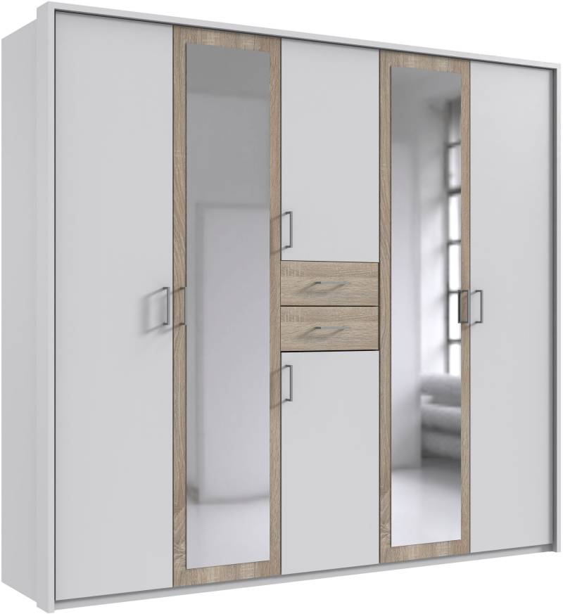 Wimex Kleiderschrank »Diver Drehtürenschrank mit Spiegel, Schubladen, 225 oder 270cm breit«, Bestseller Schlafzimmerschrank wahlweise 3 Innenausstattungen von Wimex