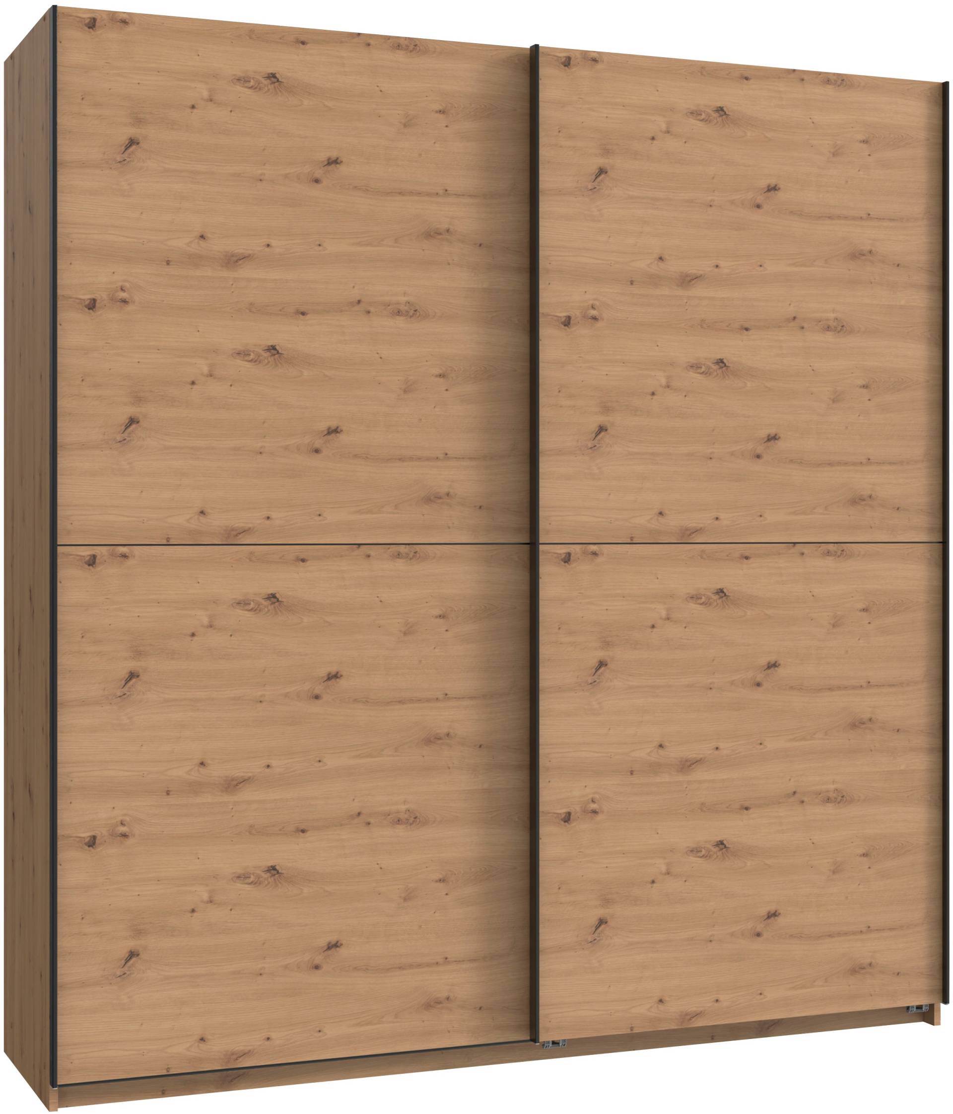 Wimex Kleiderschrank »Mugano, B/T/H 135 oder 180/65/198cm, Made in Germany«, (wähle Deine Ausstattung: Basic oder Premium!), 2 Schwebetüren mit oder ohne Spiegel, Metallgriffe von Wimex