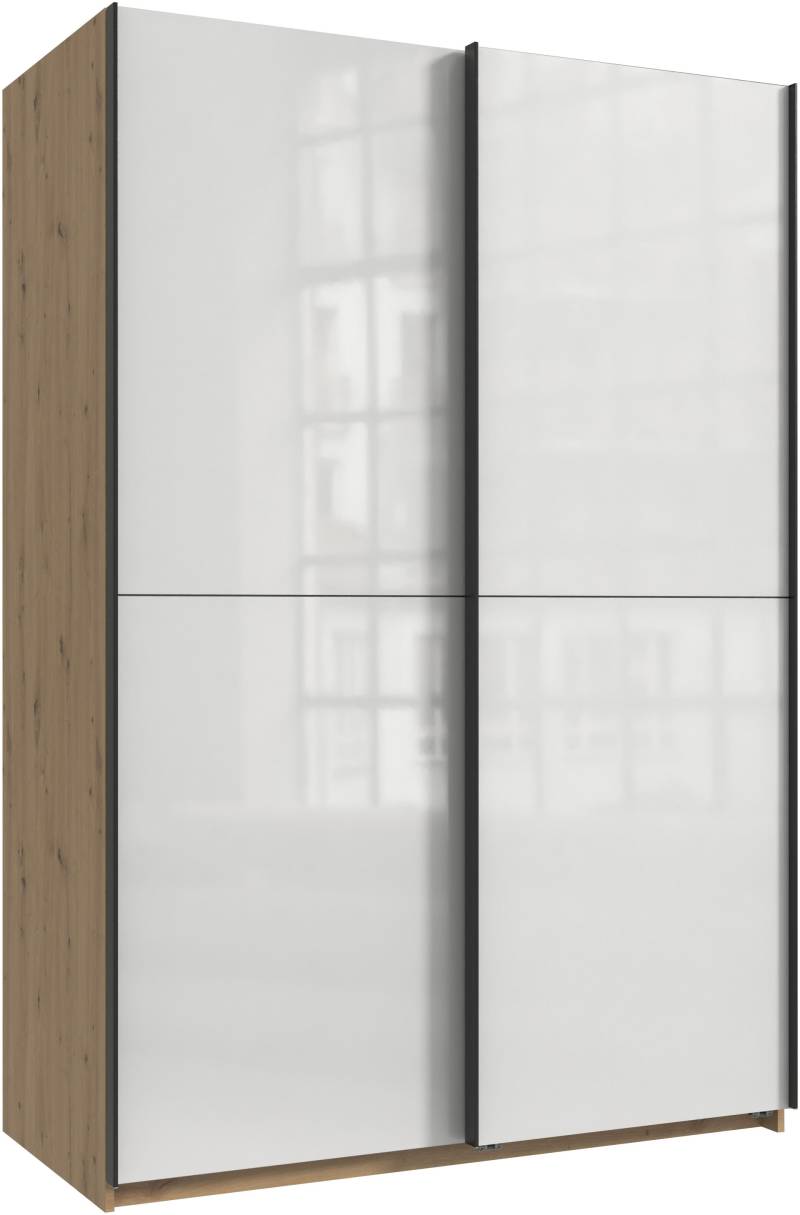 Wimex Kleiderschrank »Mugano, B/T/H 135 oder 180/65/198cm, Made in Germany«, (wähle Deine Ausstattung: Basic oder Premium!), 2 Schwebetüren mit oder ohne Spiegel, Metallgriffe von Wimex