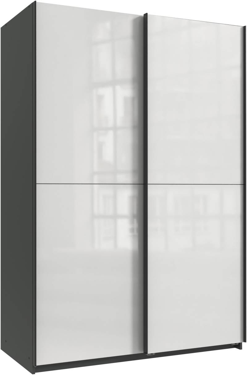Wimex Kleiderschrank »Mugano, B/T/H 135 oder 180/65/198cm, Made in Germany«, (wähle Deine Ausstattung: Basic oder Premium!), 2 Schwebetüren mit oder ohne Spiegel, Metallgriffe von Wimex