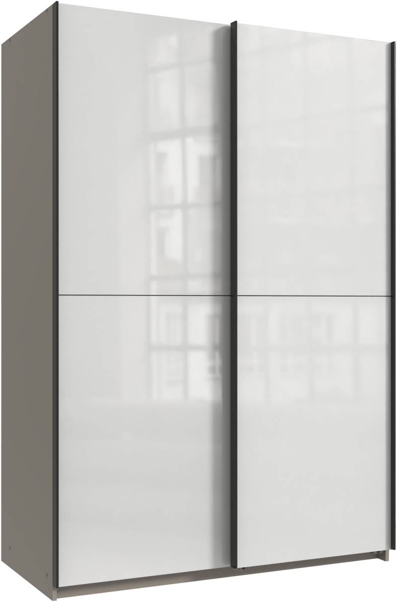 Wimex Kleiderschrank »Mugano, B/T/H 135 oder 180/65/198cm, Made in Germany«, (wähle Deine Ausstattung: Basic oder Premium!), 2 Schwebetüren mit oder ohne Spiegel, Metallgriffe von Wimex