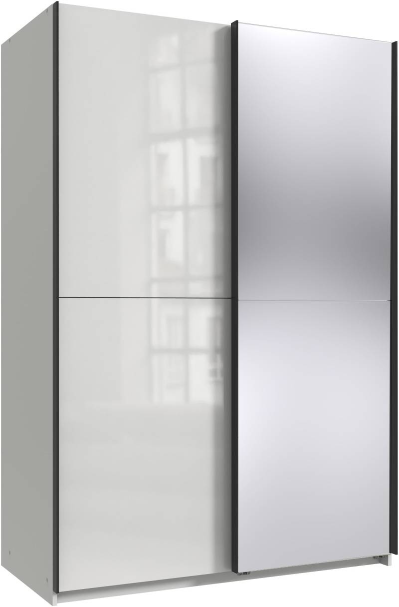 Wimex Kleiderschrank »Mugano, B/T/H 135 oder 180/65/198cm, Made in Germany«, (wähle Deine Ausstattung: Basic oder Premium!), 2 Schwebetüren mit oder ohne Spiegel, Metallgriffe von Wimex