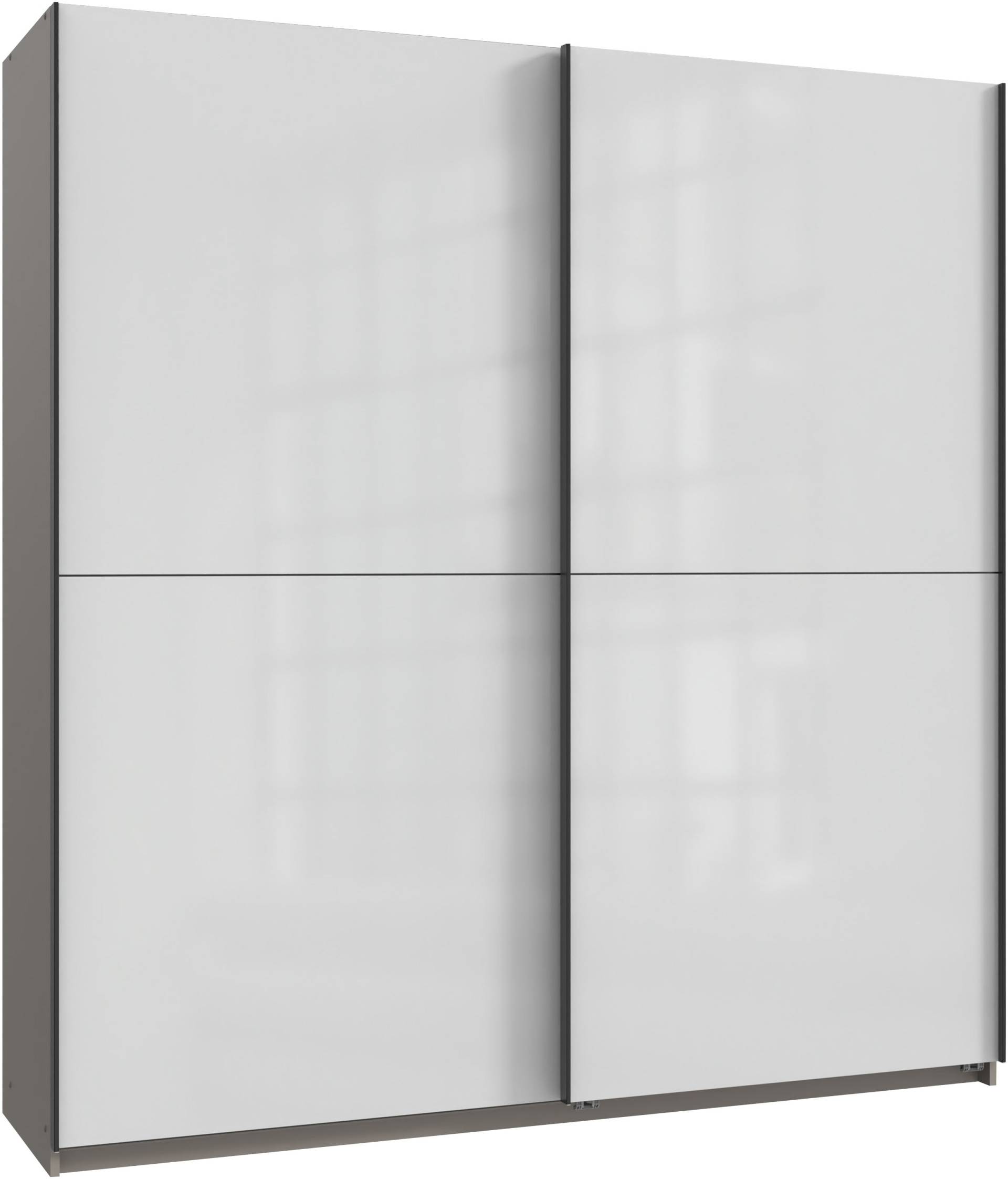 Wimex Kleiderschrank »Mugano, B/T/H 135 oder 180/65/198cm, Made in Germany«, (wähle Deine Ausstattung: Basic oder Premium!), 2 Schwebetüren mit oder ohne Spiegel, Metallgriffe von Wimex