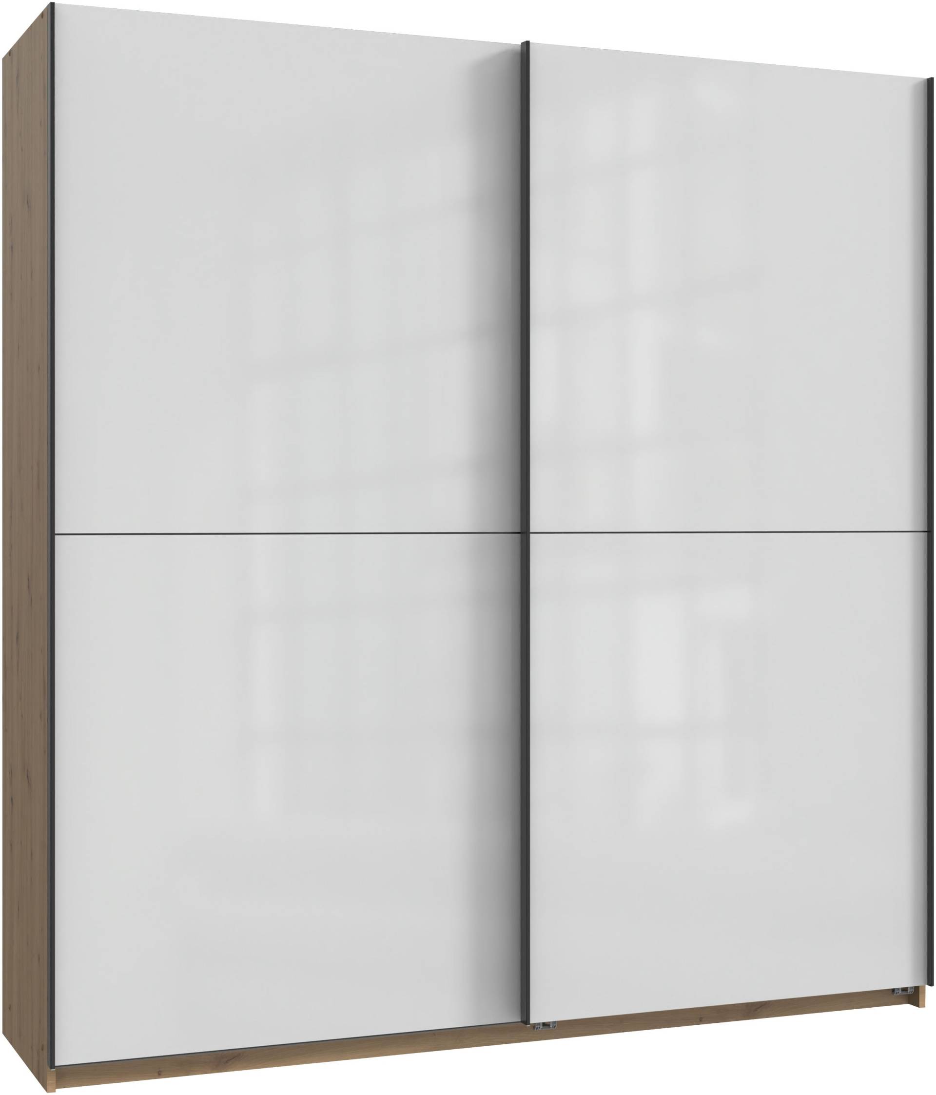 Wimex Kleiderschrank »Mugano, B/T/H 135 oder 180/65/198cm, Made in Germany«, (wähle Deine Ausstattung: Basic oder Premium!), 2 Schwebetüren mit oder ohne Spiegel, Metallgriffe von Wimex