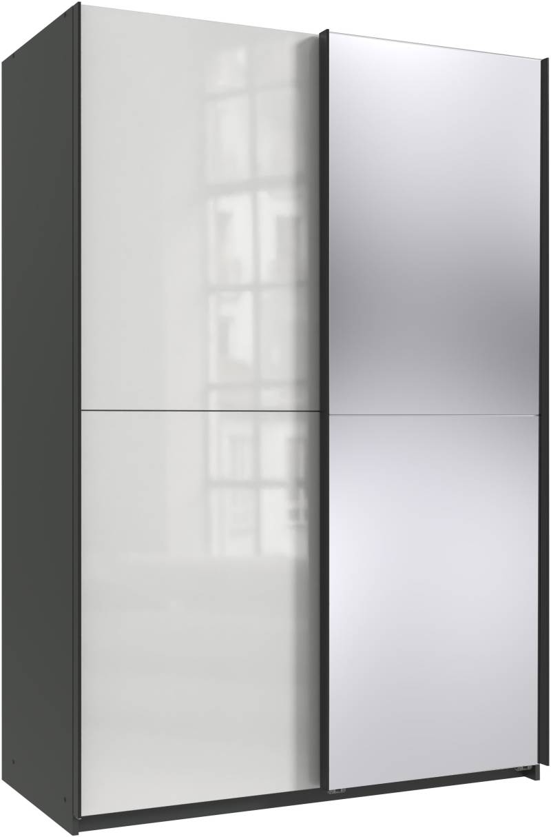 Wimex Kleiderschrank »Mugano, B/T/H 135 oder 180/65/198cm, Made in Germany«, (wähle Deine Ausstattung: Basic oder Premium!), 2 Schwebetüren mit oder ohne Spiegel, Metallgriffe von Wimex
