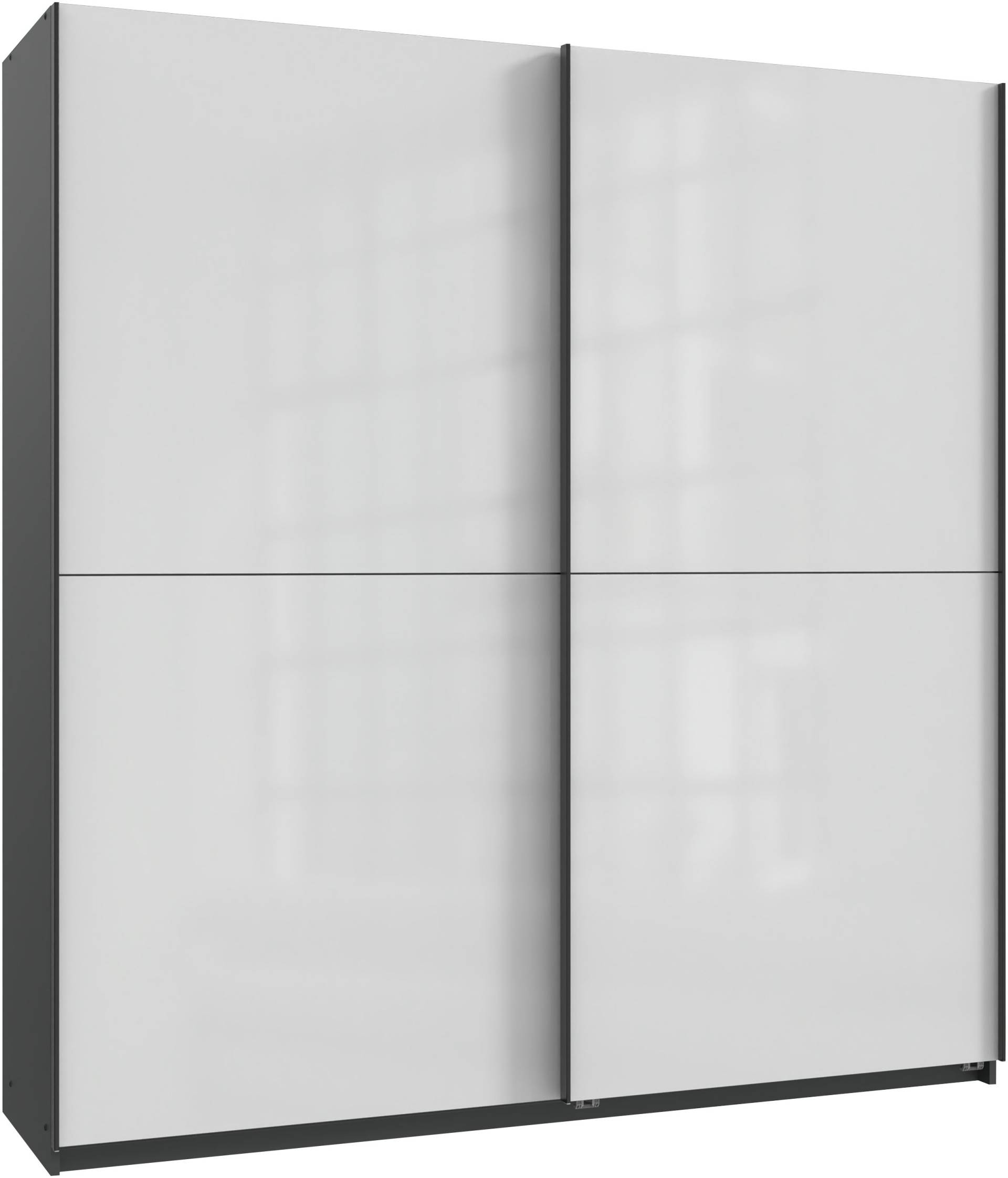 Wimex Kleiderschrank »Mugano, B/T/H 135 oder 180/65/198cm, Made in Germany«, (wähle Deine Ausstattung: Basic oder Premium!), 2 Schwebetüren mit oder ohne Spiegel, Metallgriffe von Wimex