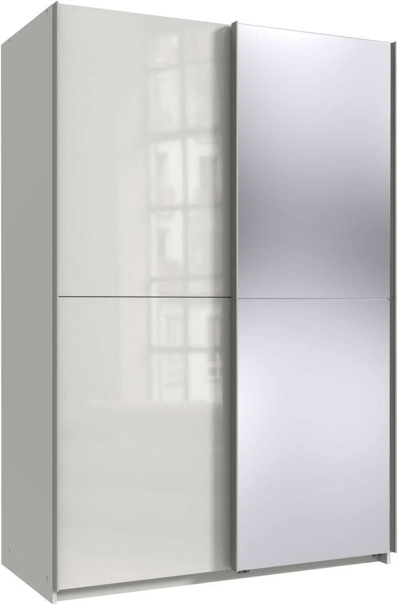 Wimex Kleiderschrank »Mugano, B/T/H 135 oder 180/65/198cm, Made in Germany«, (wähle Deine Ausstattung: Basic oder Premium!), 2 Schwebetüren mit oder ohne Spiegel, Metallgriffe von Wimex