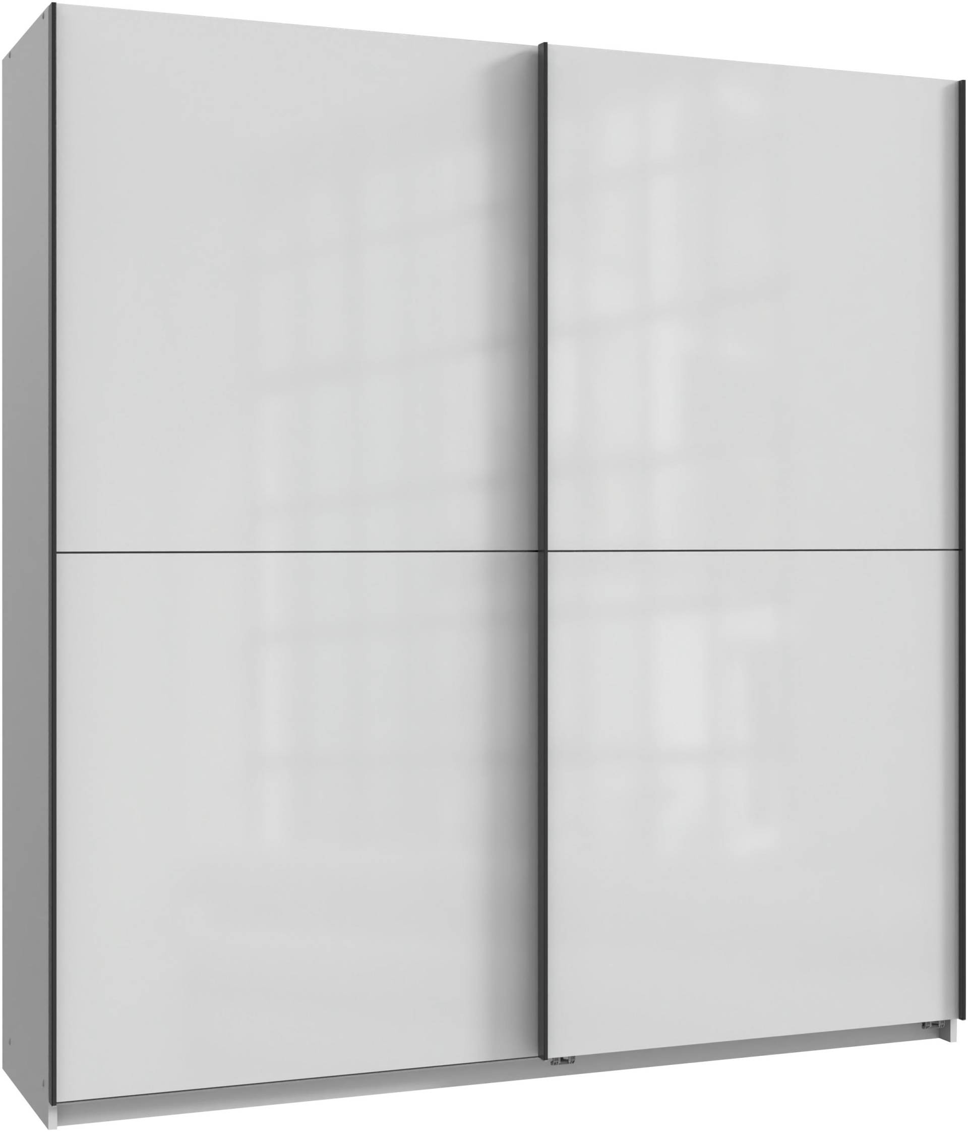 Wimex Kleiderschrank »Mugano, B/T/H 135 oder 180/65/198cm, Made in Germany«, (wähle Deine Ausstattung: Basic oder Premium!), 2 Schwebetüren mit oder ohne Spiegel, Metallgriffe von Wimex