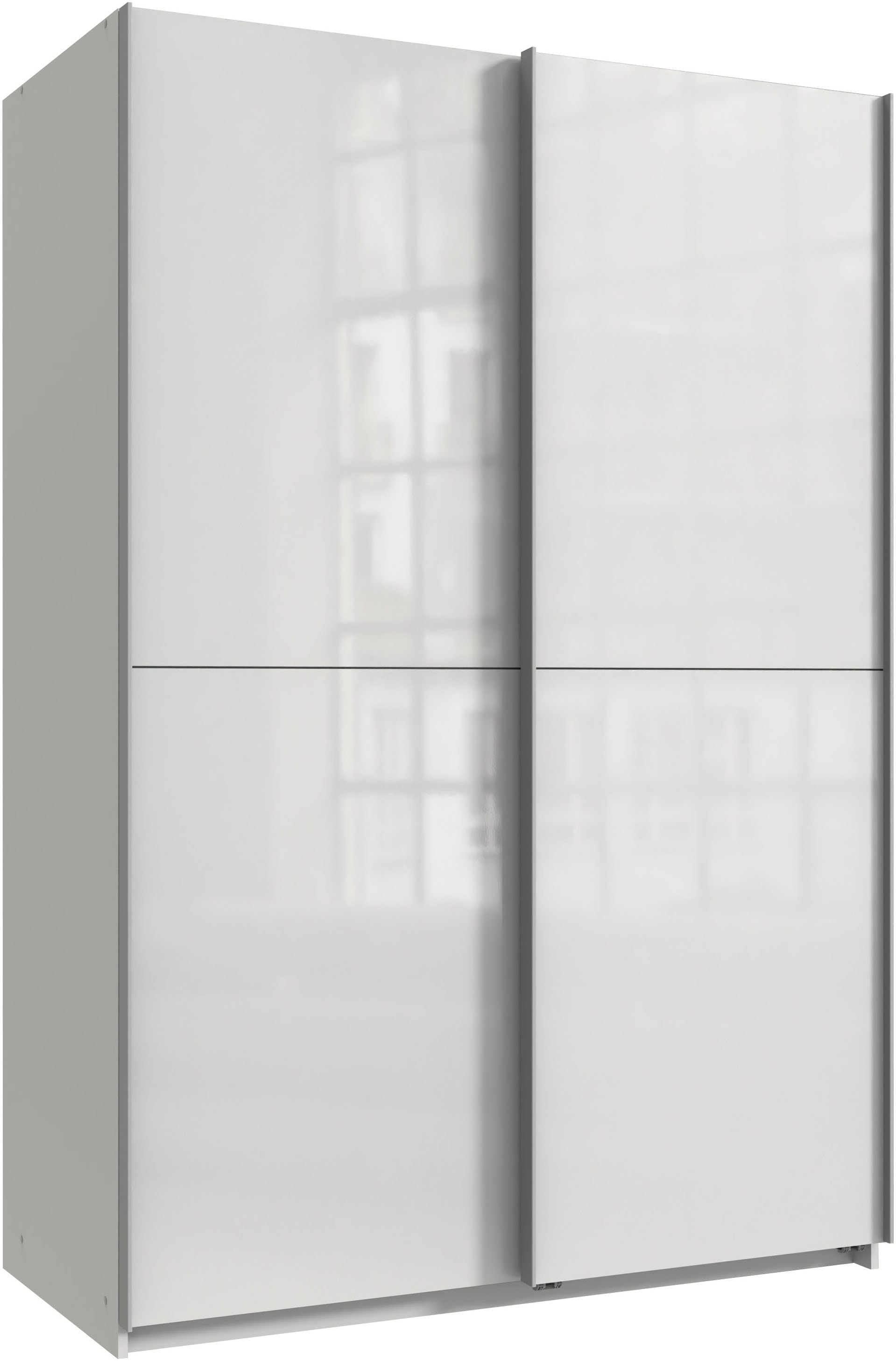 Wimex Kleiderschrank »Mugano, B/T/H 135 oder 180/65/198cm, Made in Germany«, (wähle Deine Ausstattung: Basic oder Premium!), 2 Schwebetüren mit oder ohne Spiegel, Metallgriffe von Wimex