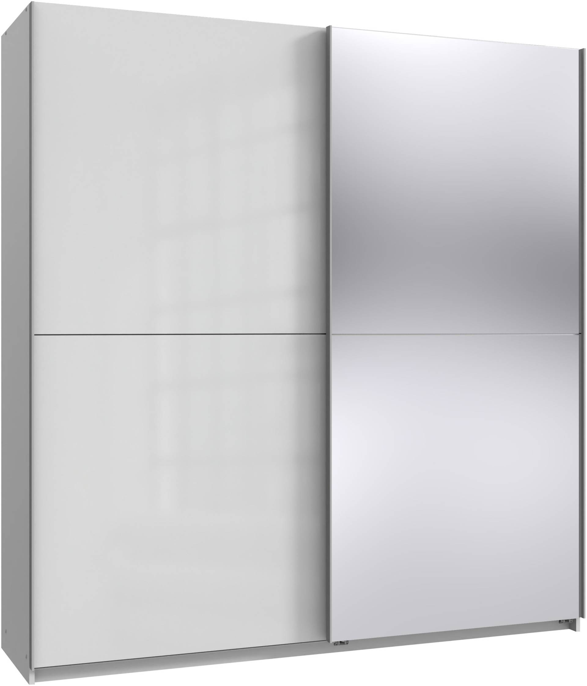 Wimex Kleiderschrank »Mugano, B/T/H 135 oder 180/65/198cm, Made in Germany«, (wähle Deine Ausstattung: Basic oder Premium!), 2 Schwebetüren mit oder ohne Spiegel, Metallgriffe von Wimex