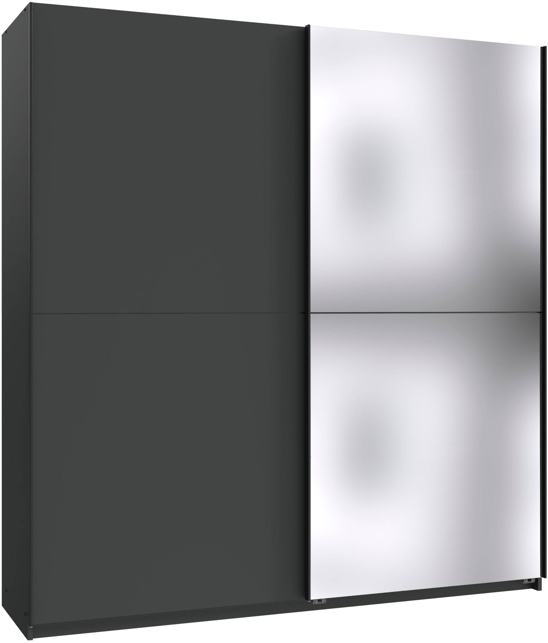 Wimex Kleiderschrank »Mugano, B/T/H 135 oder 180/65/198cm, Made in Germany«, (wähle Deine Ausstattung: Basic oder Premium!), 2 Schwebetüren mit oder ohne Spiegel, Metallgriffe von Wimex