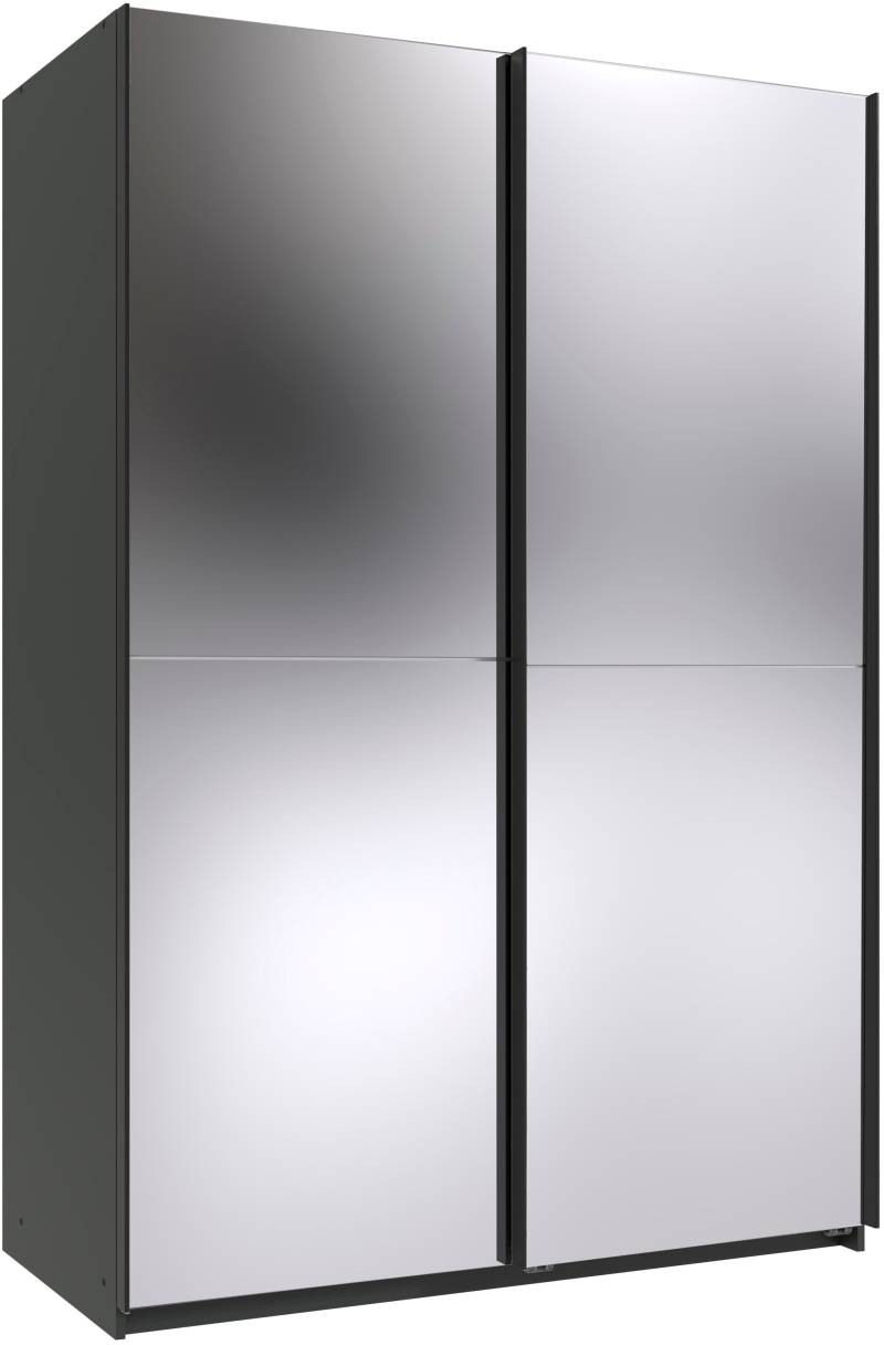 Wimex Kleiderschrank »Mugano, B/T/H 135 oder 180/65/198cm, Made in Germany«, (wähle Deine Ausstattung: Basic oder Premium!), 2 Schwebetüren mit oder ohne Spiegel, Metallgriffe von Wimex