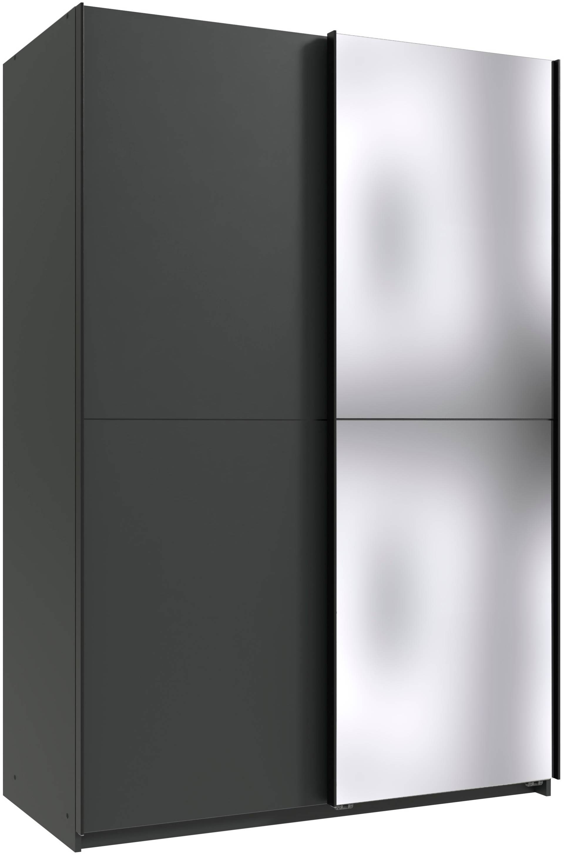 Wimex Kleiderschrank »Mugano, B/T/H 135 oder 180/65/198cm, Made in Germany«, (wähle Deine Ausstattung: Basic oder Premium!), 2 Schwebetüren mit oder ohne Spiegel, Metallgriffe von Wimex