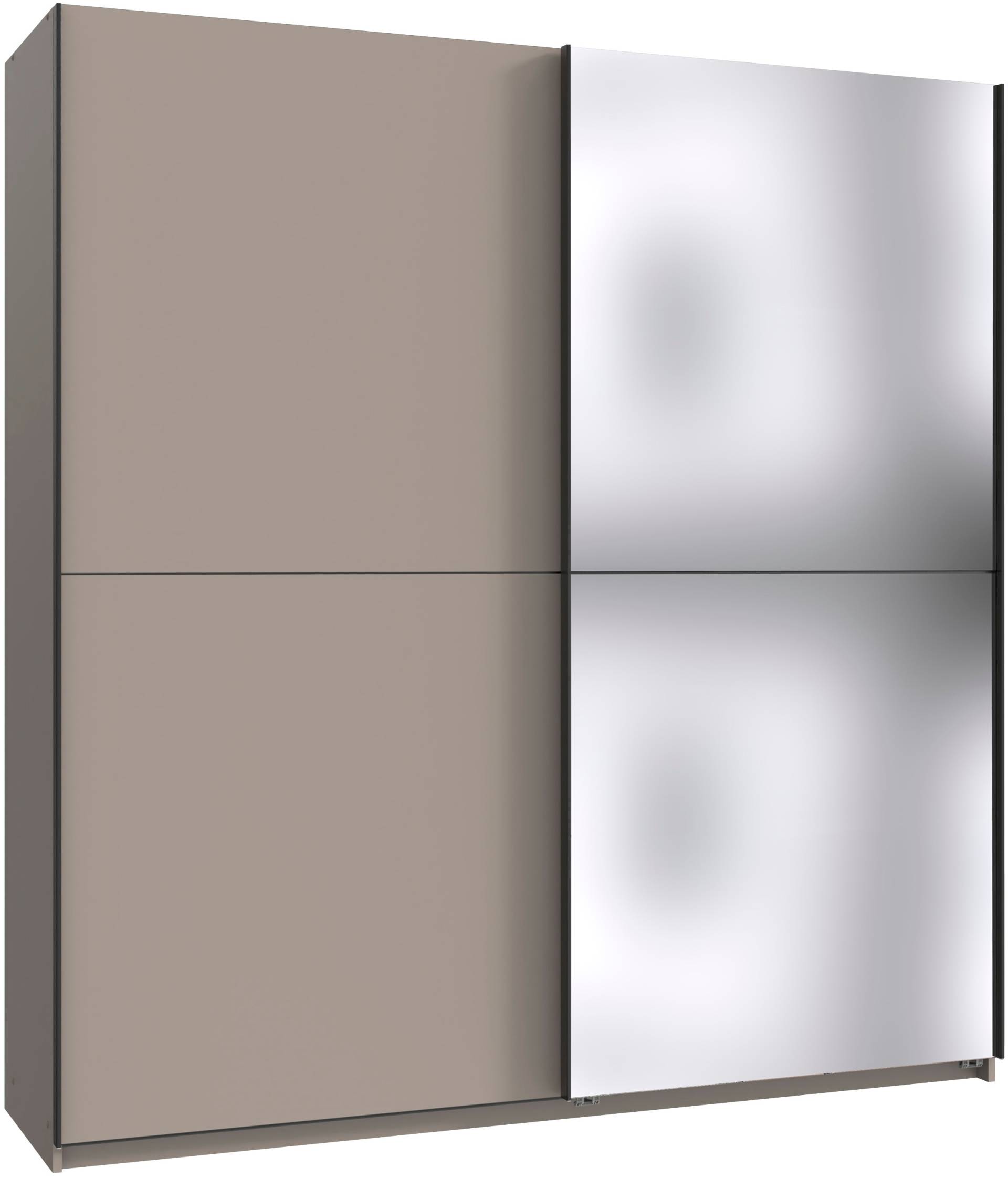Wimex Kleiderschrank »Mugano, B/T/H 135 oder 180/65/198cm, Made in Germany«, (wähle Deine Ausstattung: Basic oder Premium!), 2 Schwebetüren mit oder ohne Spiegel, Metallgriffe von Wimex