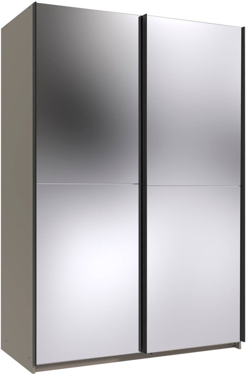 Wimex Kleiderschrank »Mugano, B/T/H 135 oder 180/65/198cm, Made in Germany«, (wähle Deine Ausstattung: Basic oder Premium!), 2 Schwebetüren mit oder ohne Spiegel, Metallgriffe von Wimex