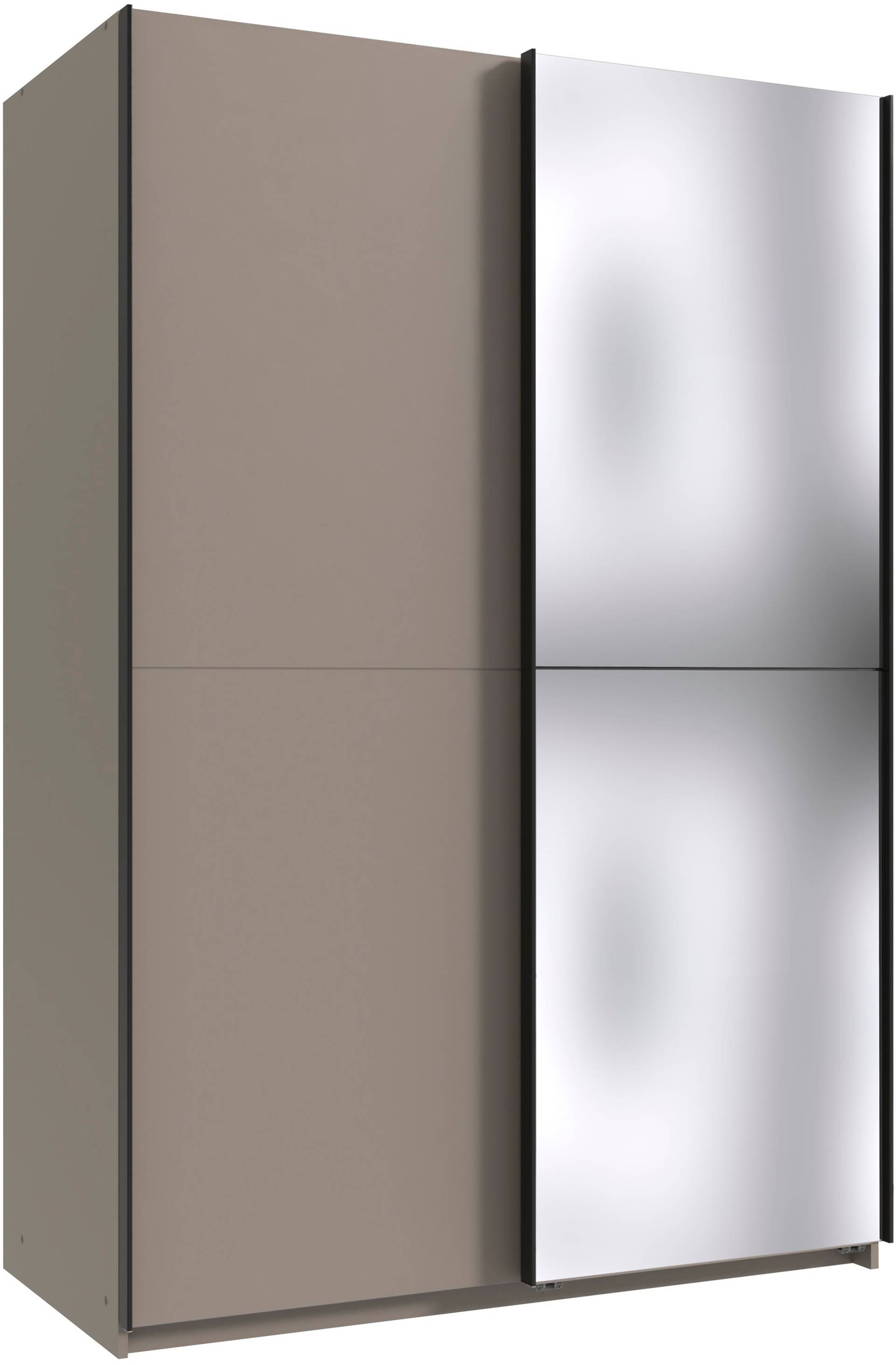 Wimex Kleiderschrank »Mugano, B/T/H 135 oder 180/65/198cm, Made in Germany«, (wähle Deine Ausstattung: Basic oder Premium!), 2 Schwebetüren mit oder ohne Spiegel, Metallgriffe von Wimex