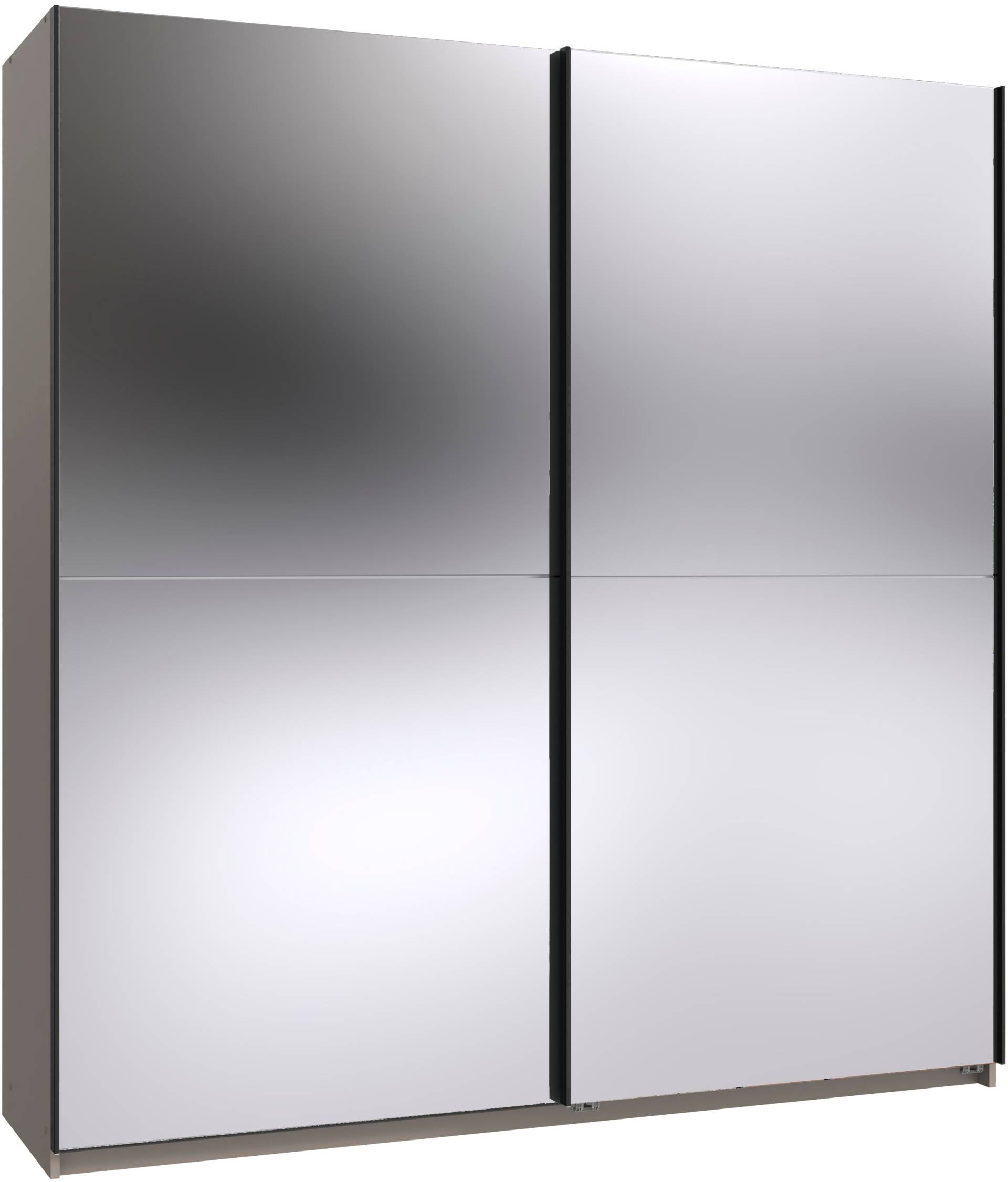 Wimex Kleiderschrank »Mugano, B/T/H 135 oder 180/65/198cm, Made in Germany«, (wähle Deine Ausstattung: Basic oder Premium!), 2 Schwebetüren mit oder ohne Spiegel, Metallgriffe von Wimex