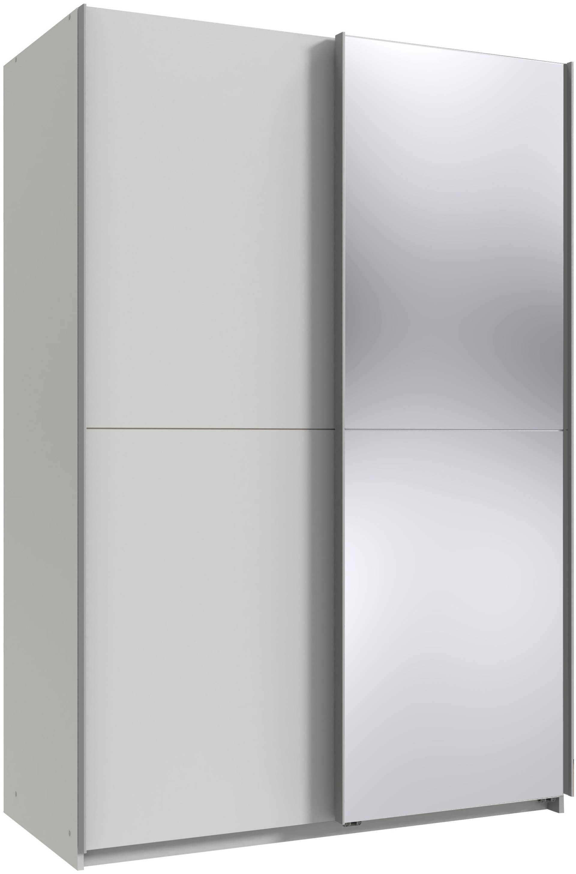 Wimex Kleiderschrank »Mugano, B/T/H 135 oder 180/65/198cm, Made in Germany«, (wähle Deine Ausstattung: Basic oder Premium!), 2 Schwebetüren mit oder ohne Spiegel, Metallgriffe von Wimex
