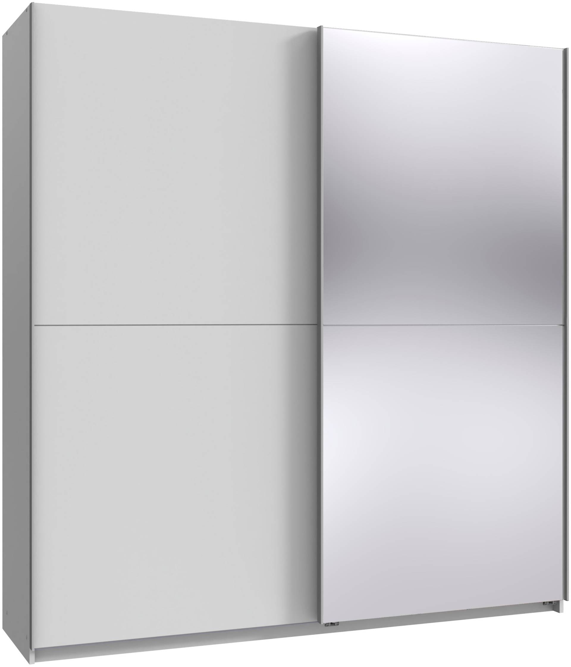 Wimex Kleiderschrank »Mugano, B/T/H 135 oder 180/65/198cm, Made in Germany«, (wähle Deine Ausstattung: Basic oder Premium!), 2 Schwebetüren mit oder ohne Spiegel, Metallgriffe von Wimex