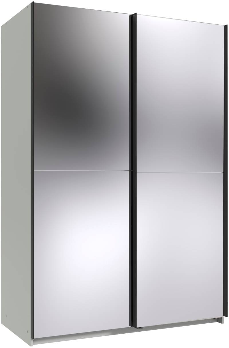 Wimex Kleiderschrank »Mugano, B/T/H 135 oder 180/65/198cm, Made in Germany«, (wähle Deine Ausstattung: Basic oder Premium!), 2 Schwebetüren mit oder ohne Spiegel, Metallgriffe von Wimex