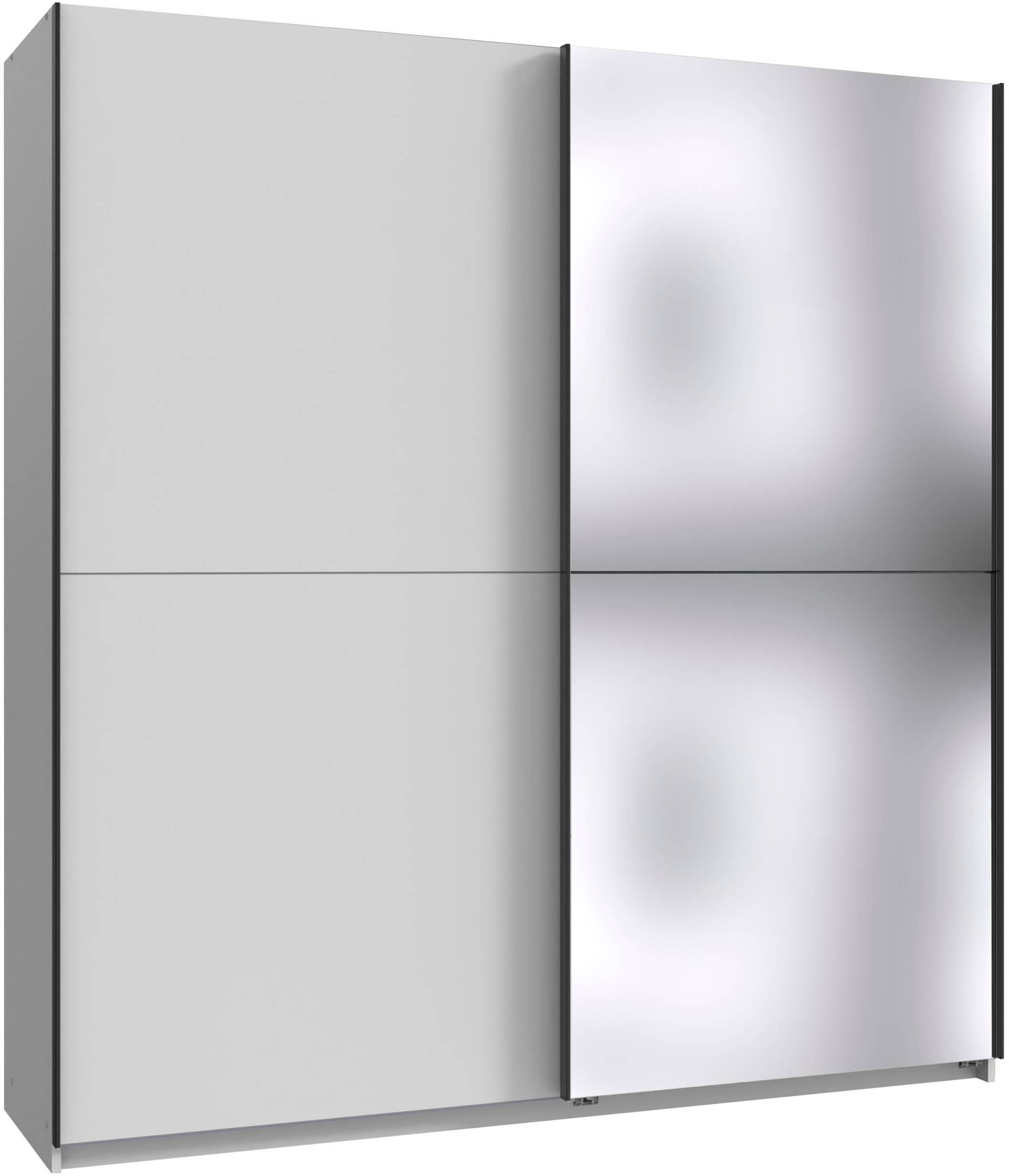 Wimex Kleiderschrank »Mugano, B/T/H 135 oder 180/65/198cm, Made in Germany«, (wähle Deine Ausstattung: Basic oder Premium!), 2 Schwebetüren mit oder ohne Spiegel, Metallgriffe von Wimex