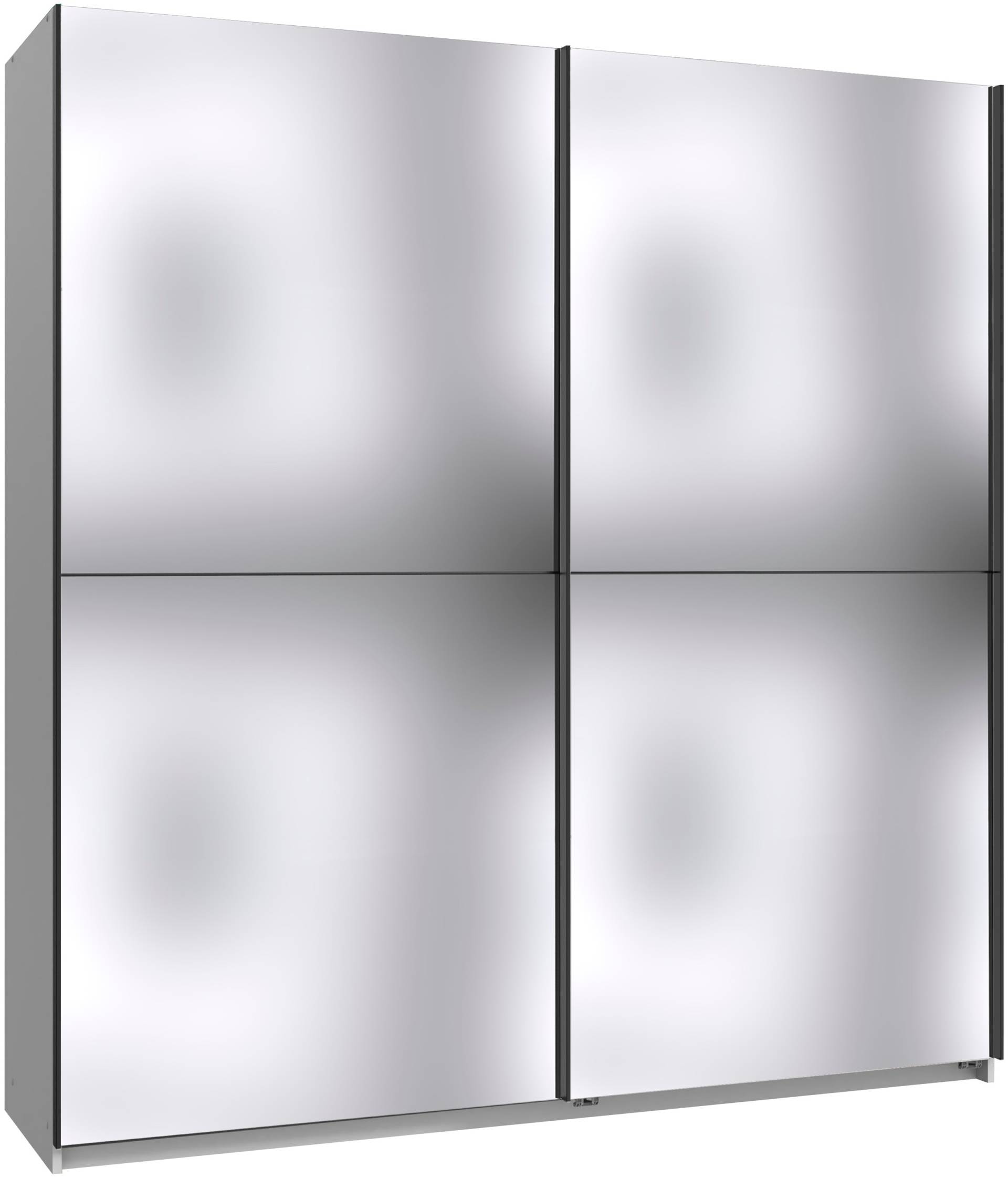 Wimex Kleiderschrank »Mugano, B/T/H 135 oder 180/65/198cm, Made in Germany«, (wähle Deine Ausstattung: Basic oder Premium!), 2 Schwebetüren mit oder ohne Spiegel, Metallgriffe von Wimex