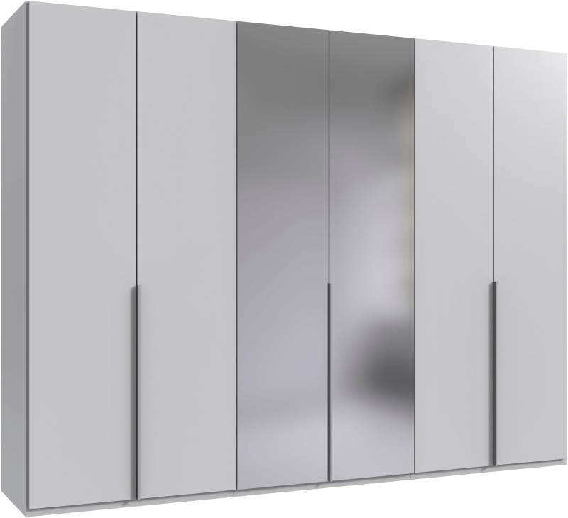 Wimex Kleiderschrank »Mugano, in 5 Breiten und 2 Höhen, Made in Germany«, (in Basic oder Premium Ausstattung mit 2 weiteren Einlegeböden), mit langen Griffstangen aus Metall, wahlweise mit oder ohne Spiegel von Wimex
