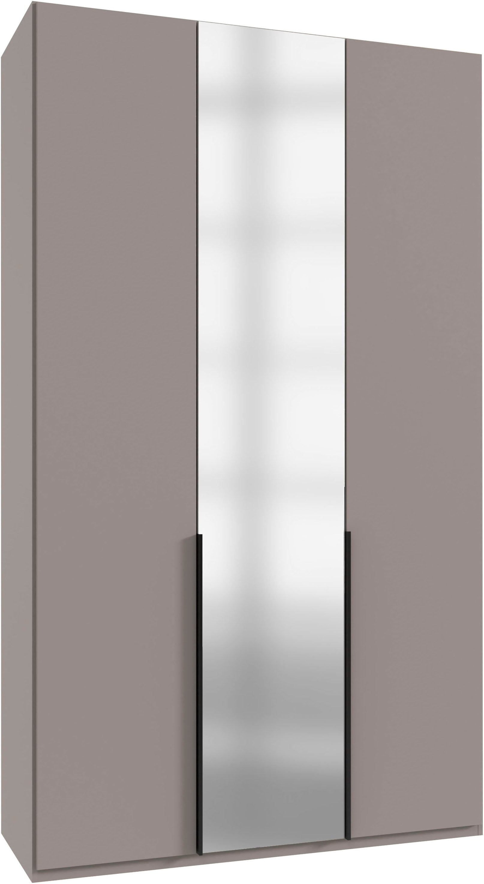 Wimex Kleiderschrank »Mugano, in 5 Breiten und 2 Höhen, Made in Germany«, (in Basic oder Premium Ausstattung mit 2 weiteren Einlegeböden), mit langen Griffstangen aus Metall, wahlweise mit oder ohne Spiegel von Wimex