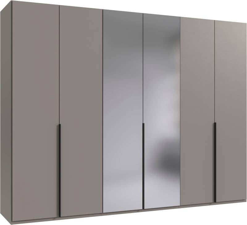 Wimex Kleiderschrank »Mugano, in 5 Breiten und 2 Höhen, Made in Germany«, (in Basic oder Premium Ausstattung mit 2 weiteren Einlegeböden), mit langen Griffstangen aus Metall, wahlweise mit oder ohne Spiegel von Wimex