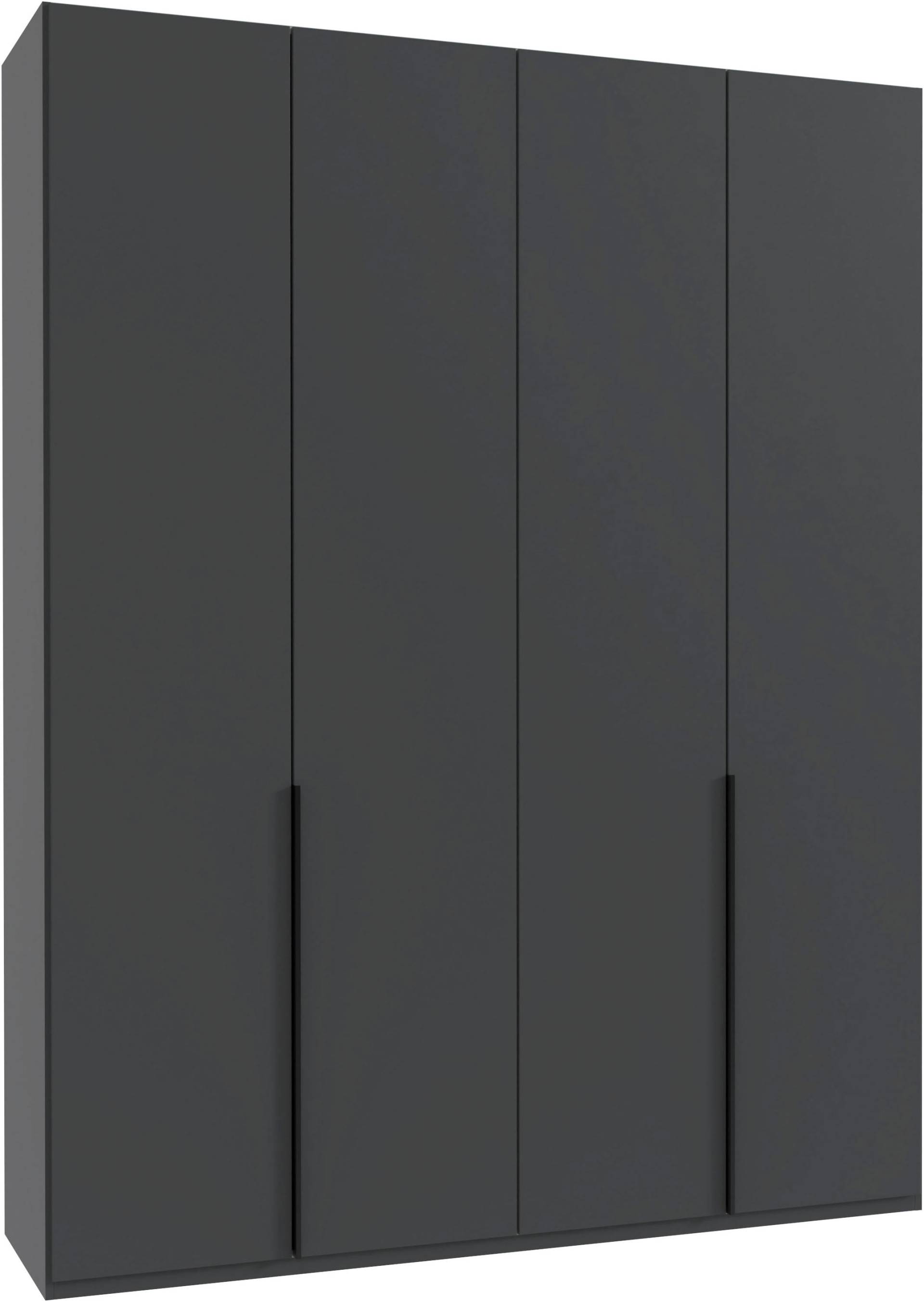 Wimex Kleiderschrank »Mugano, in 5 Breiten und 2 Höhen, Made in Germany«, (in Basic oder Premium Ausstattung mit 2 weiteren Einlegeböden), mit langen Griffstangen aus Metall, wahlweise mit oder ohne Spiegel von Wimex