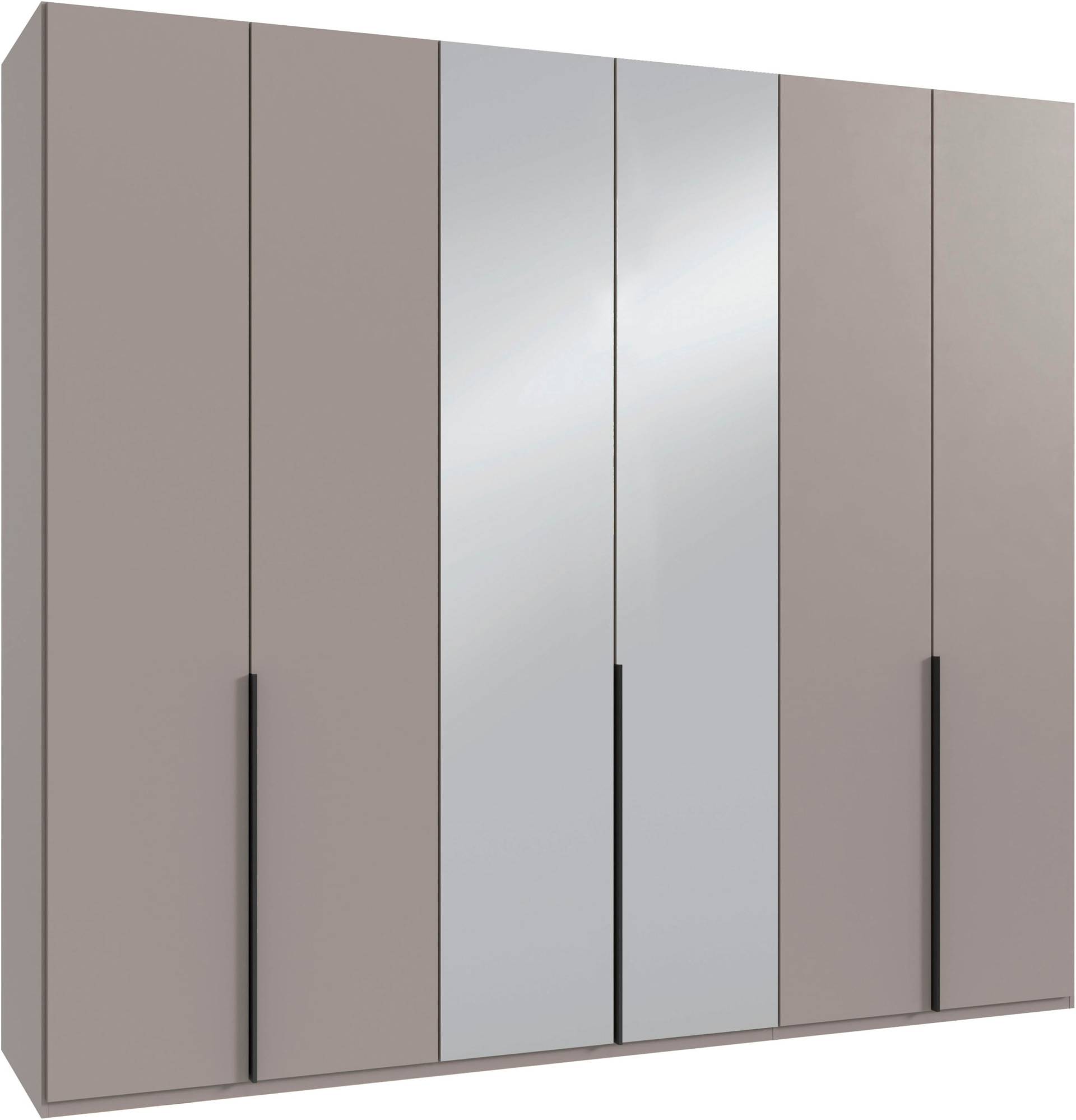 Wimex Kleiderschrank »Mugano, in 5 Breiten und 2 Höhen, Made in Germany«, (in Basic oder Premium Ausstattung mit 2 weiteren Einlegeböden), mit langen Griffstangen aus Metall, wahlweise mit oder ohne Spiegel von Wimex