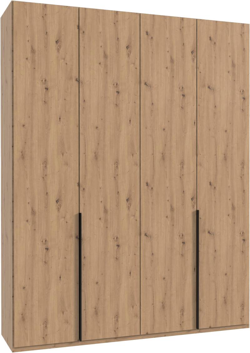 Wimex Kleiderschrank »Mugano, in 5 Breiten und 2 Höhen, Made in Germany«, (in Basic oder Premium Ausstattung mit 2 weiteren Einlegeböden), mit langen Griffstangen aus Metall, wahlweise mit oder ohne Spiegel von Wimex